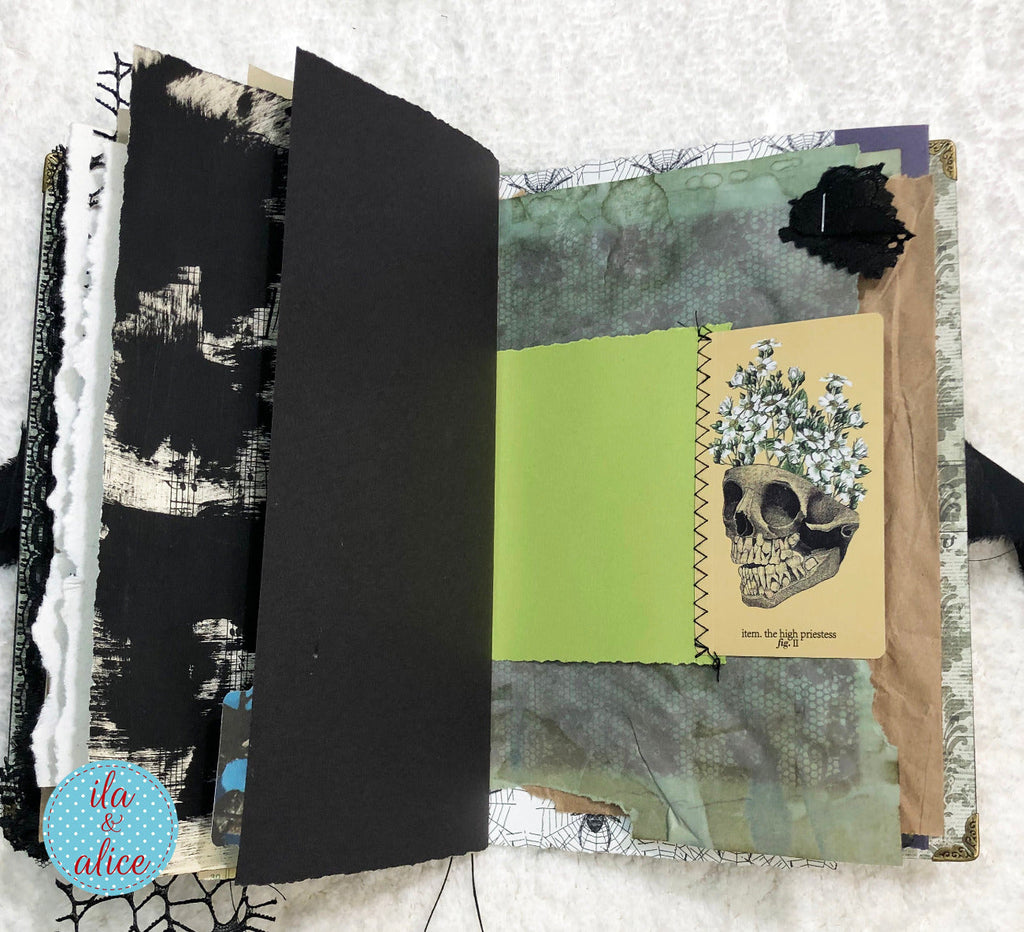 Eerie Gothic Halloween Junk Journal-Witch
