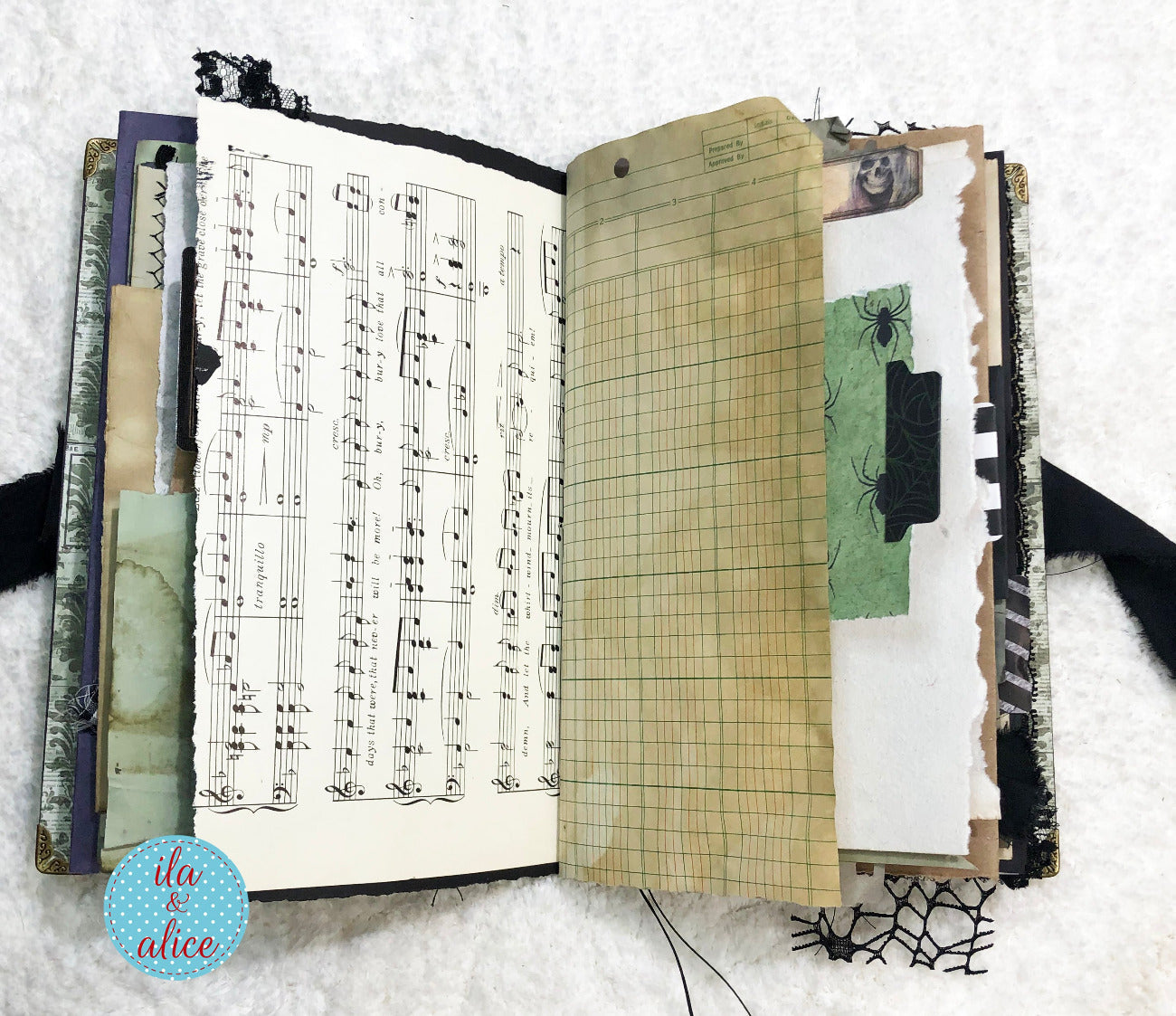 Eerie Gothic Halloween Junk Journal-Witch