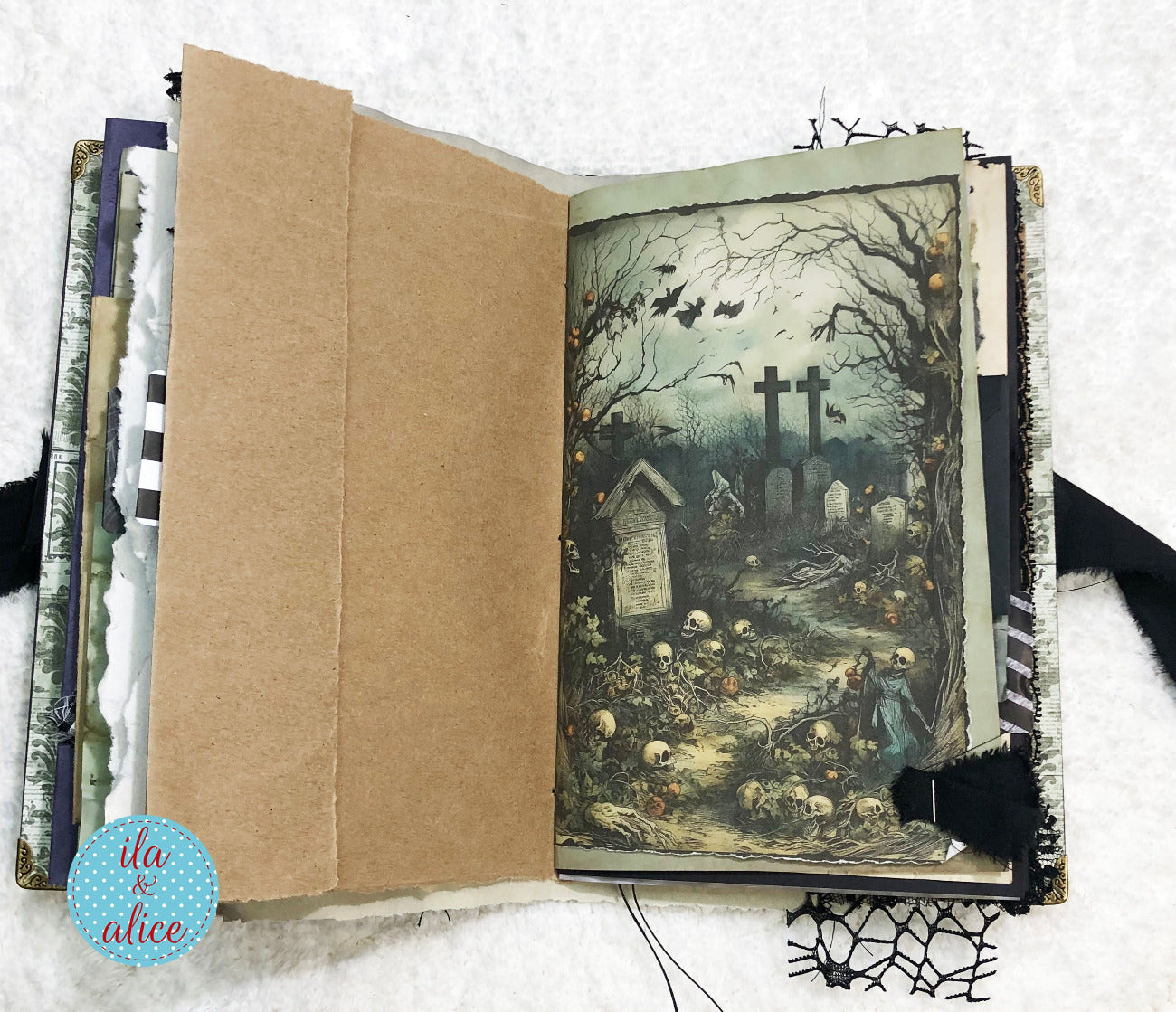 Eerie Gothic Halloween Junk Journal-Witch