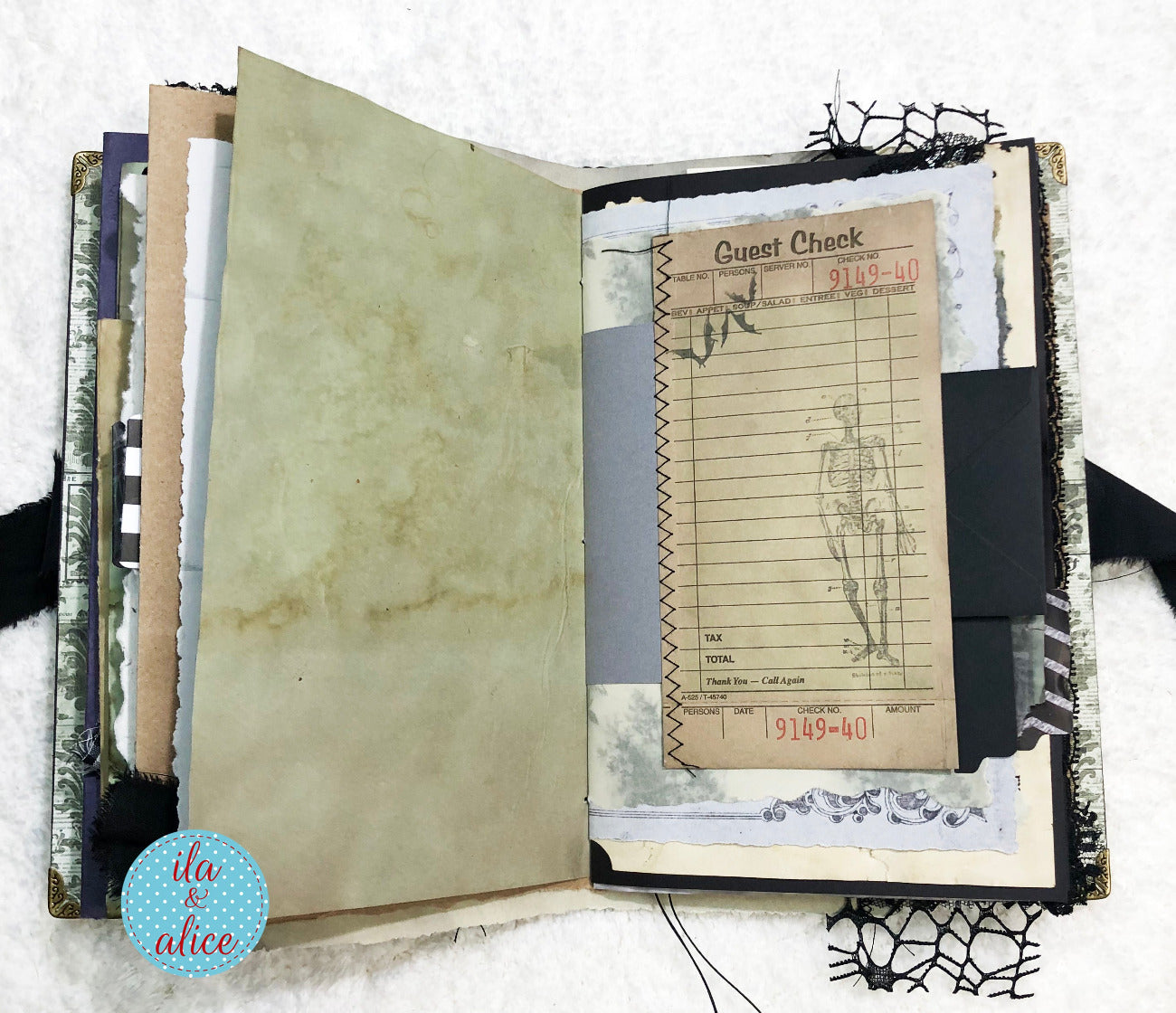 Eerie Gothic Halloween Junk Journal-Witch