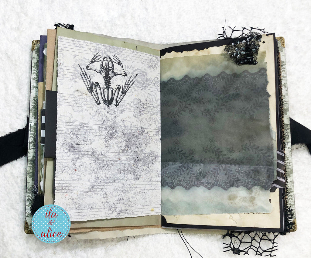 Eerie Gothic Halloween Junk Journal-Witch
