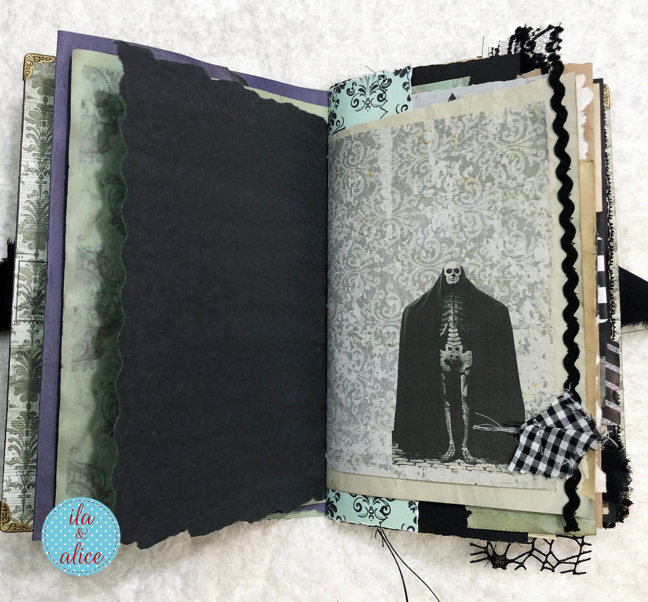 Eerie Gothic Halloween Junk Journal-Witch
