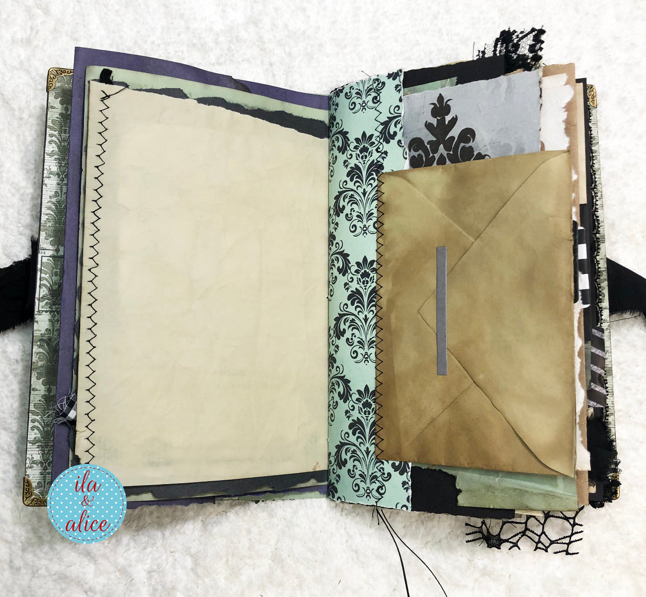 Eerie Gothic Halloween Junk Journal-Witch