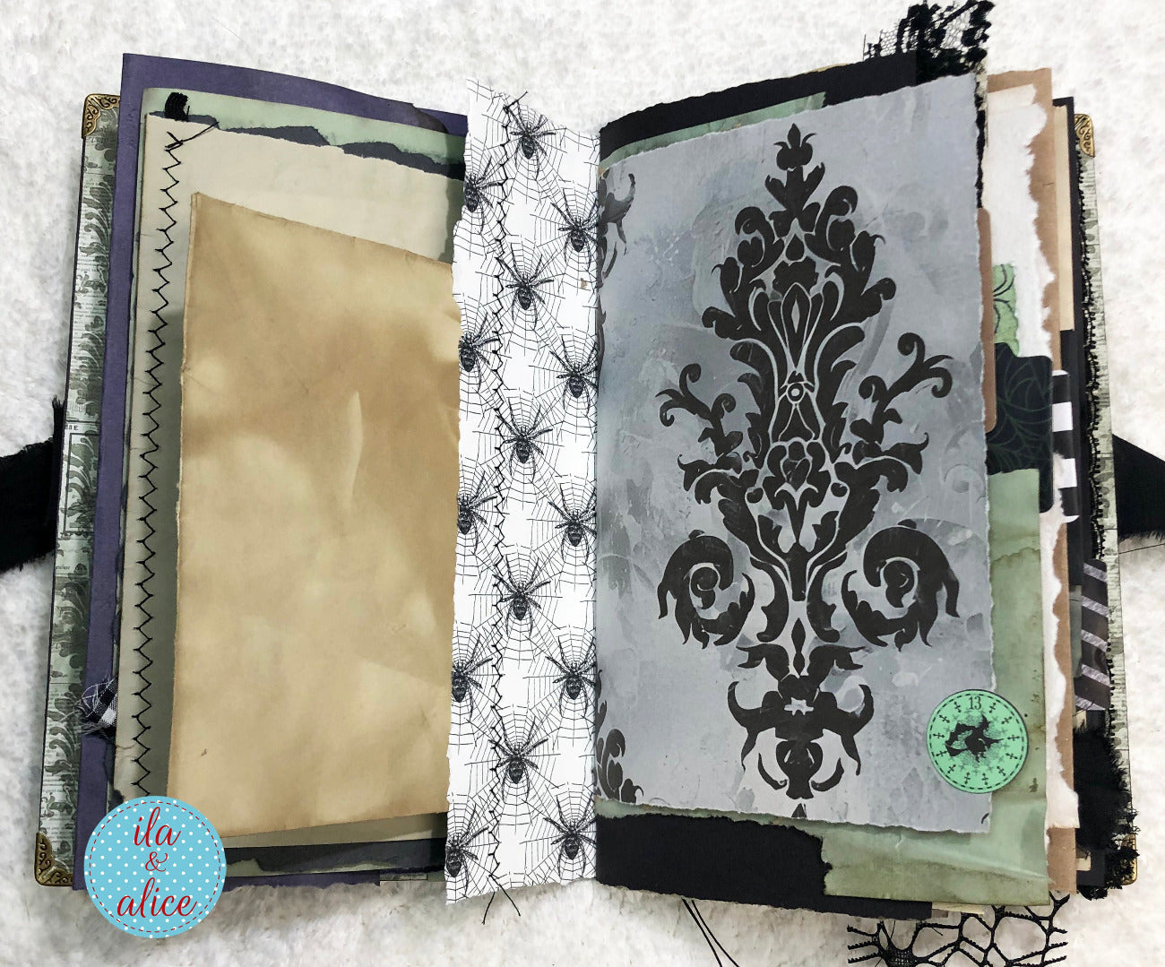Eerie Gothic Halloween Junk Journal-Witch