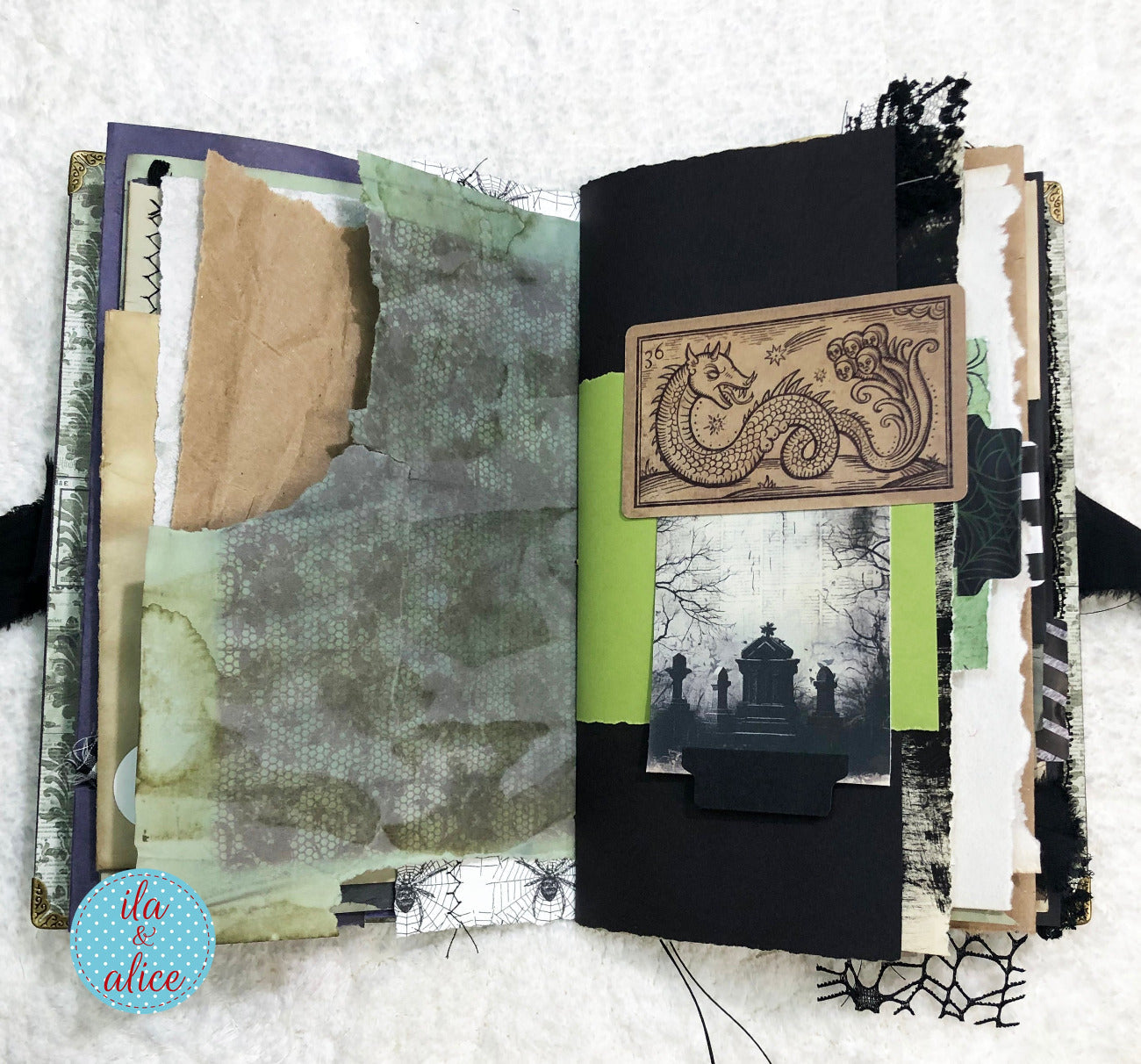 Eerie Gothic Halloween Junk Journal-Witch