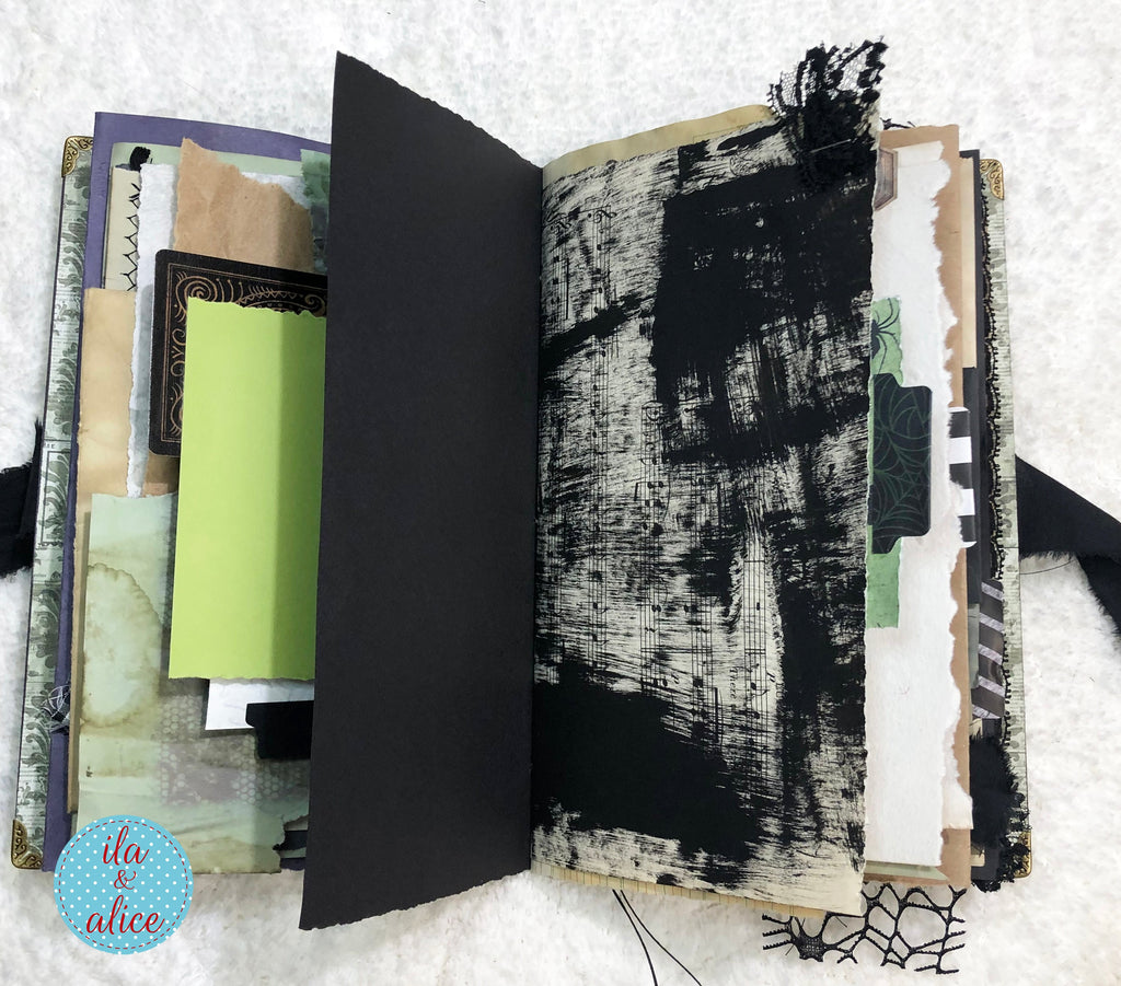 Eerie Gothic Halloween Junk Journal-Witch