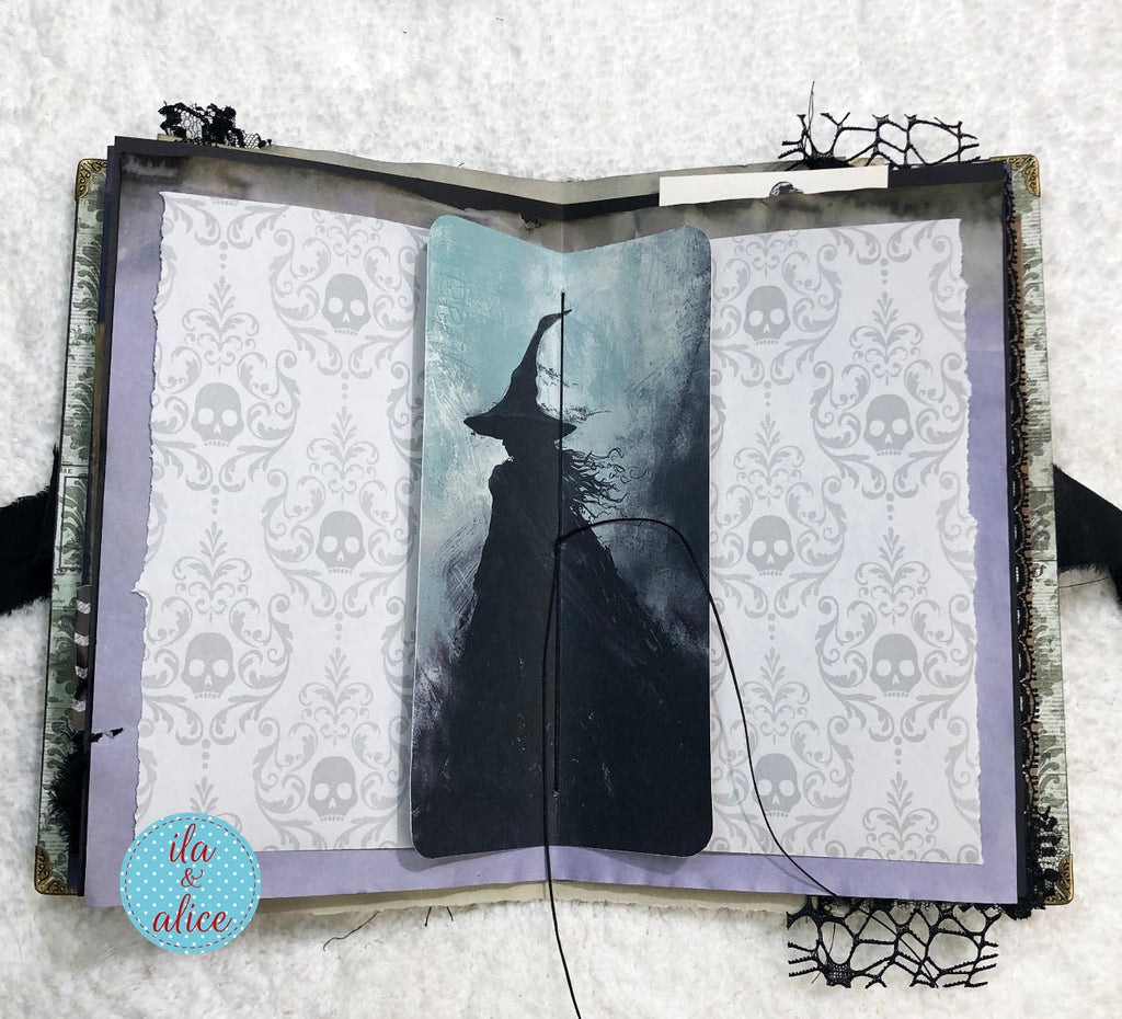 Eerie Gothic Halloween Junk Journal-Witch