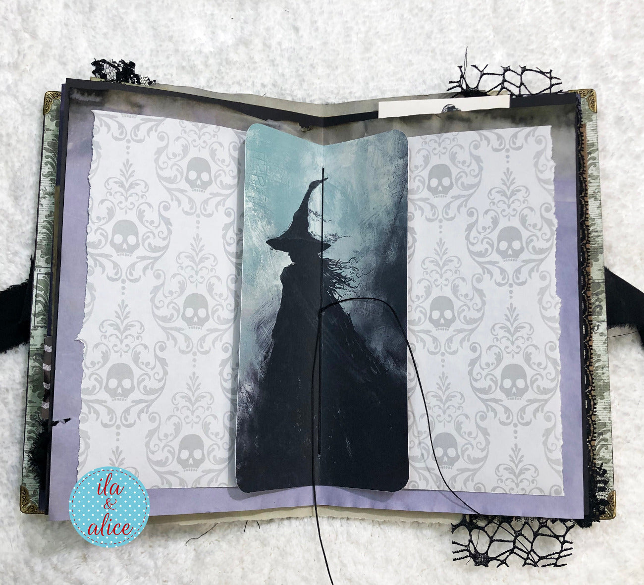 Eerie Gothic Halloween Junk Journal-Witch
