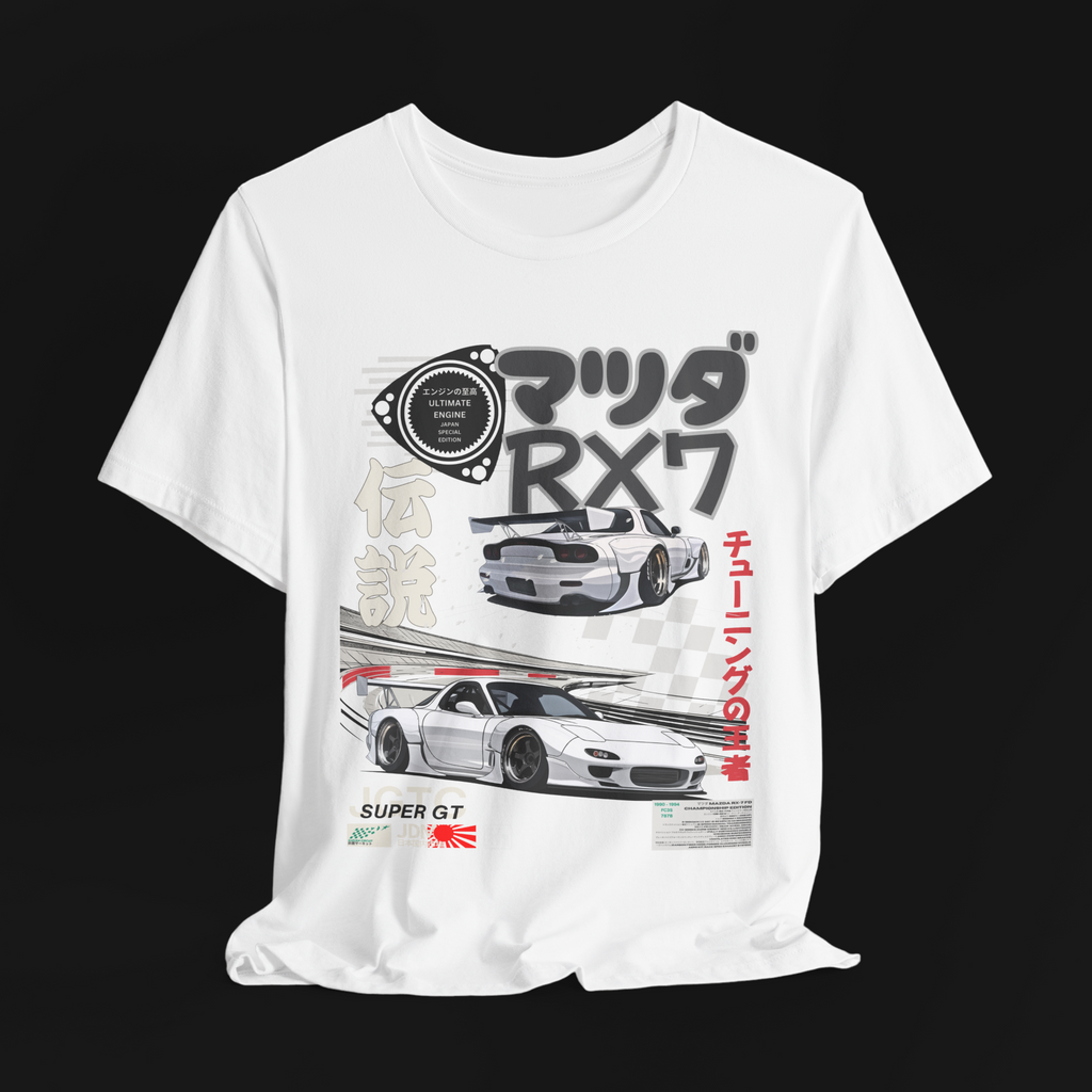 T-shirt graphique automobile légendaire Suzuka RX7 | Homme et femme (unisexe)