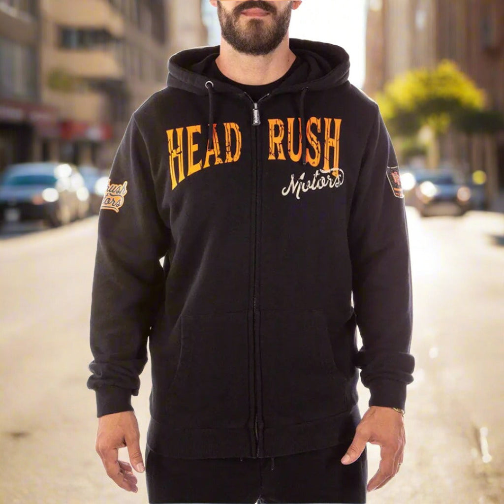 Sweat à capuche zippé Headrush The Mechanic pour homme