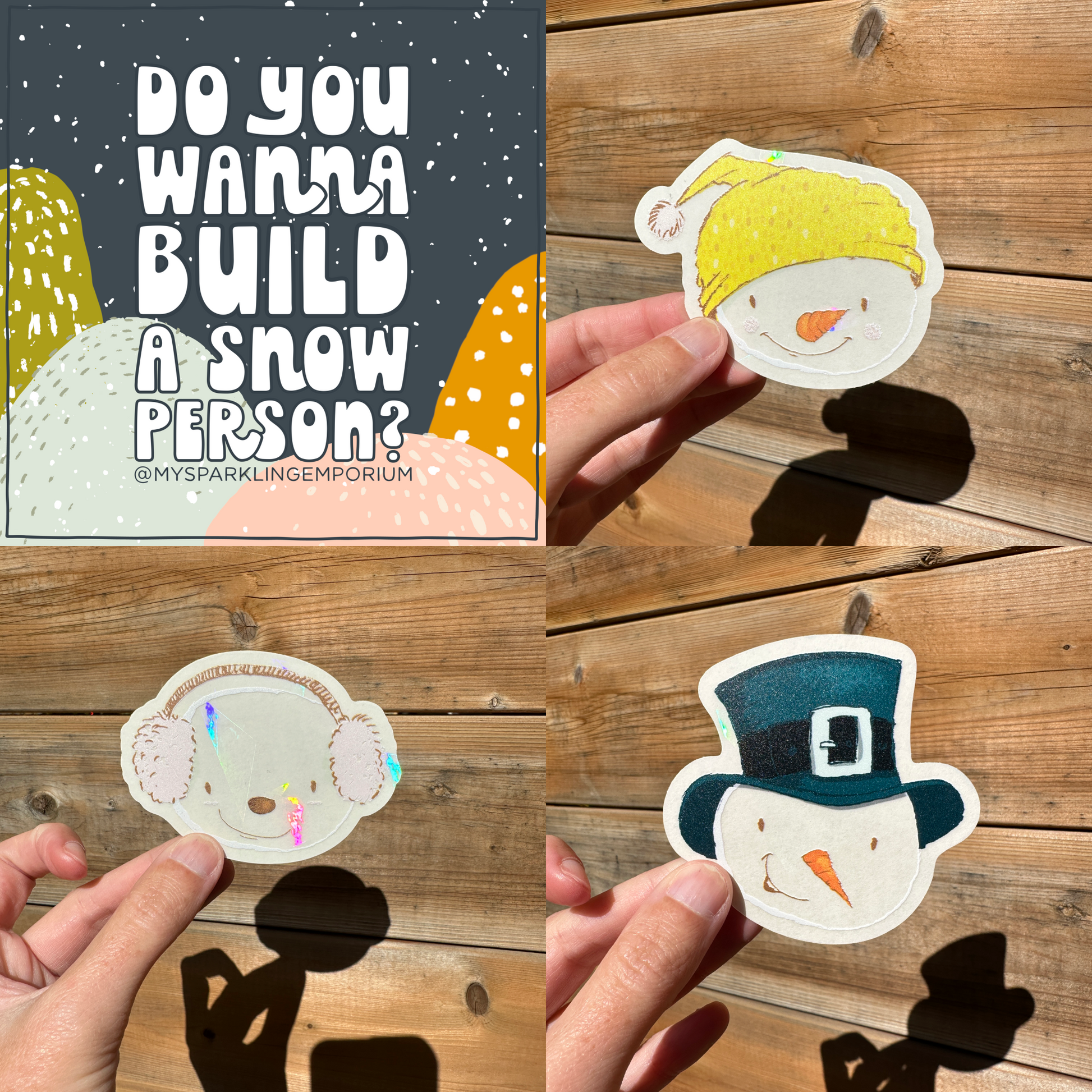 Sticker Set: Mystery Snowperson Kit
