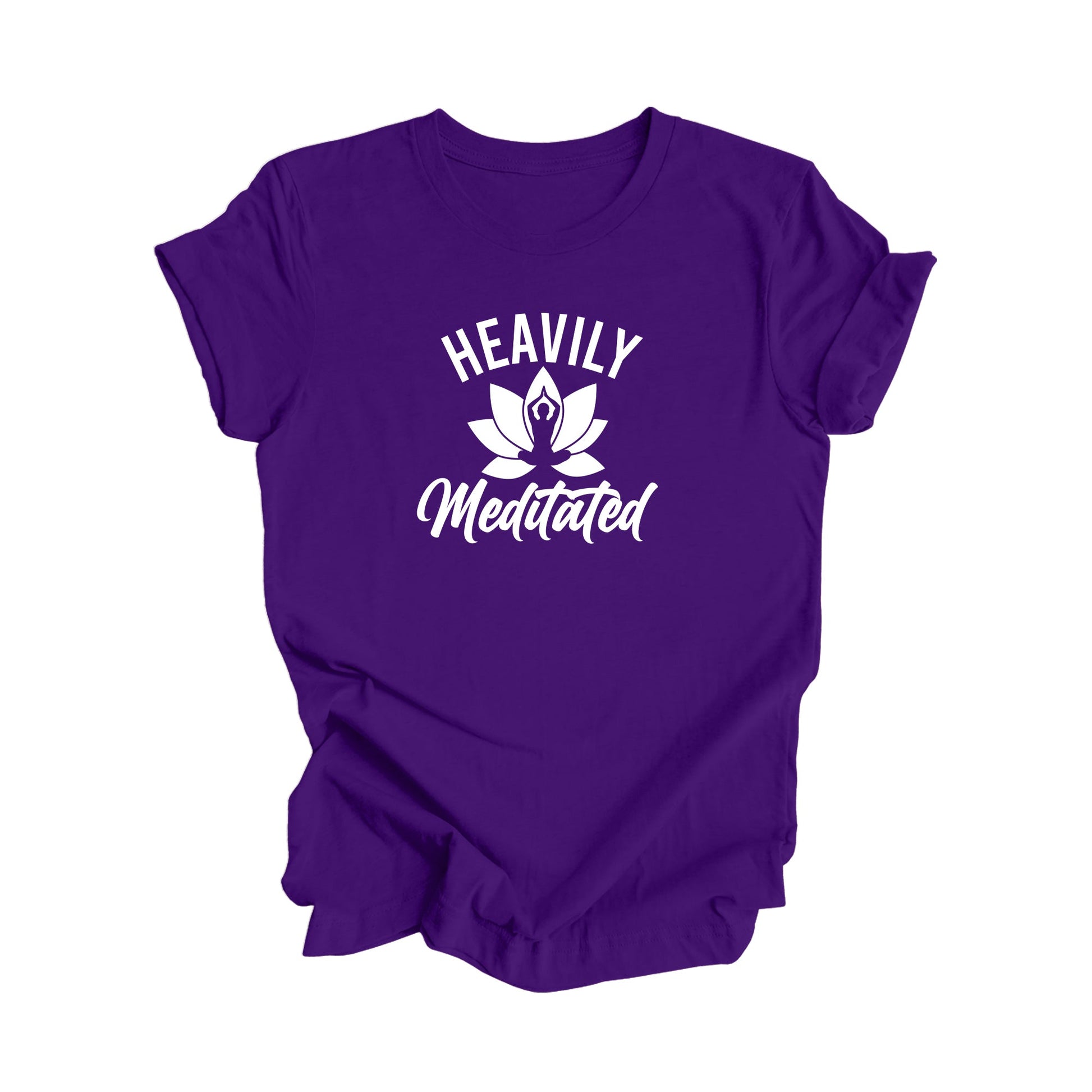 Heavily Meditated - Yoga Gift, Meditation Shirt, Yoga T-shirt, Yoga Lover Gift,  Yoga Teacher Shirt, Wellness Shirt, Self Care Shirt - Inspired X