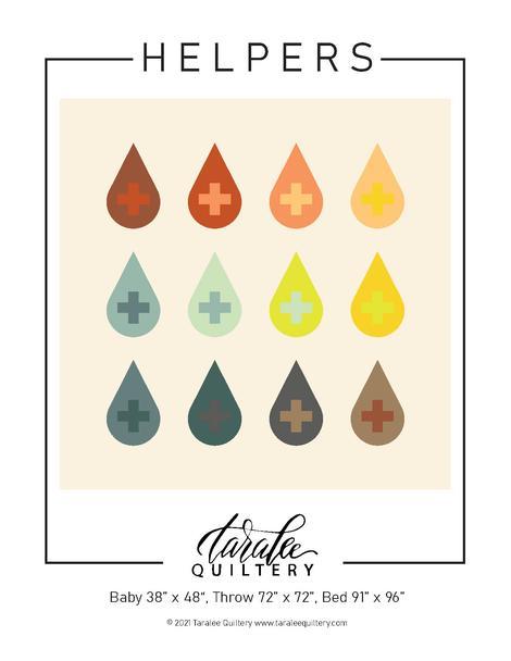 Patron de courtepointe Helpers par Taralee Quiltery