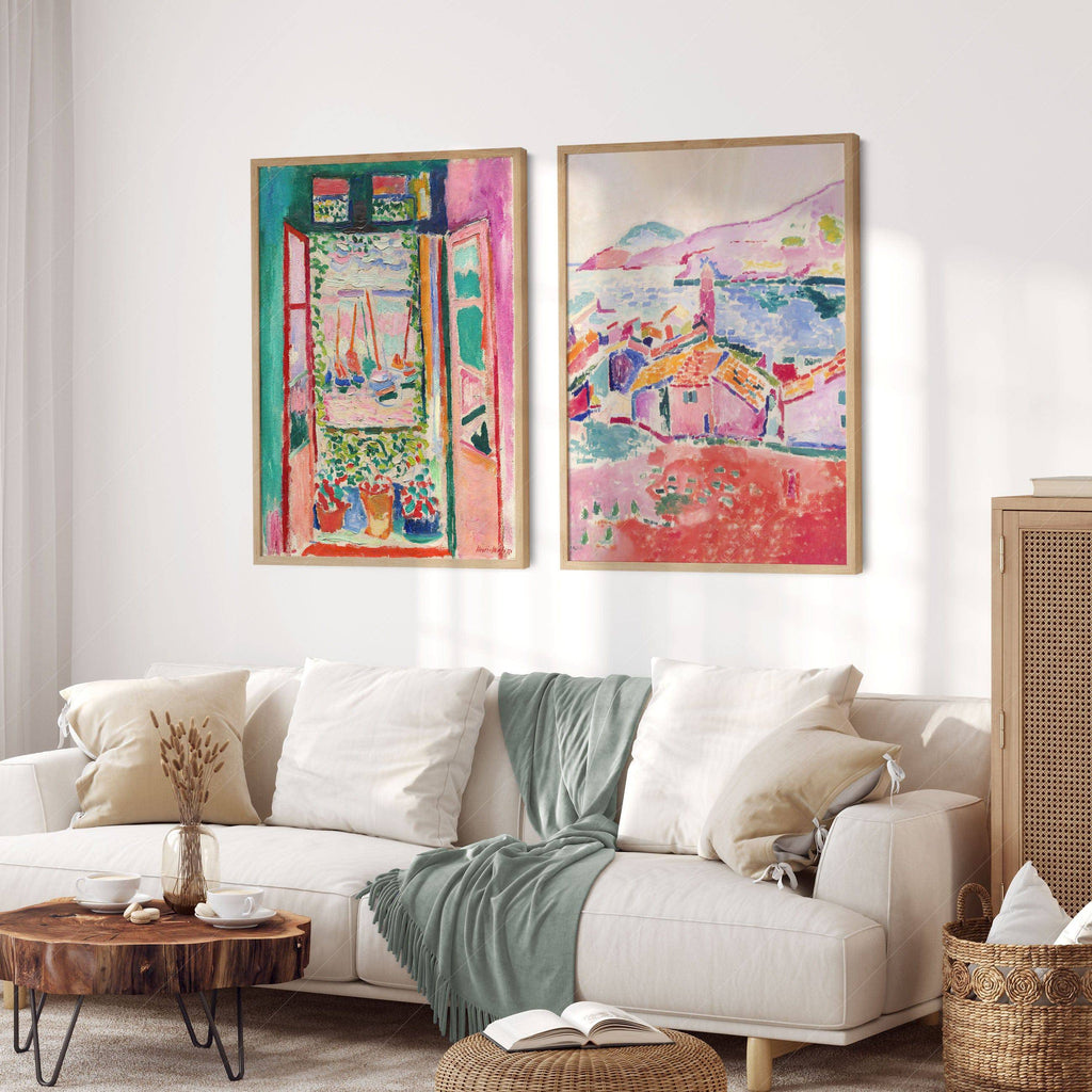 Henri Matisse Set of 2 Prints – The Open Window & View of Collioure