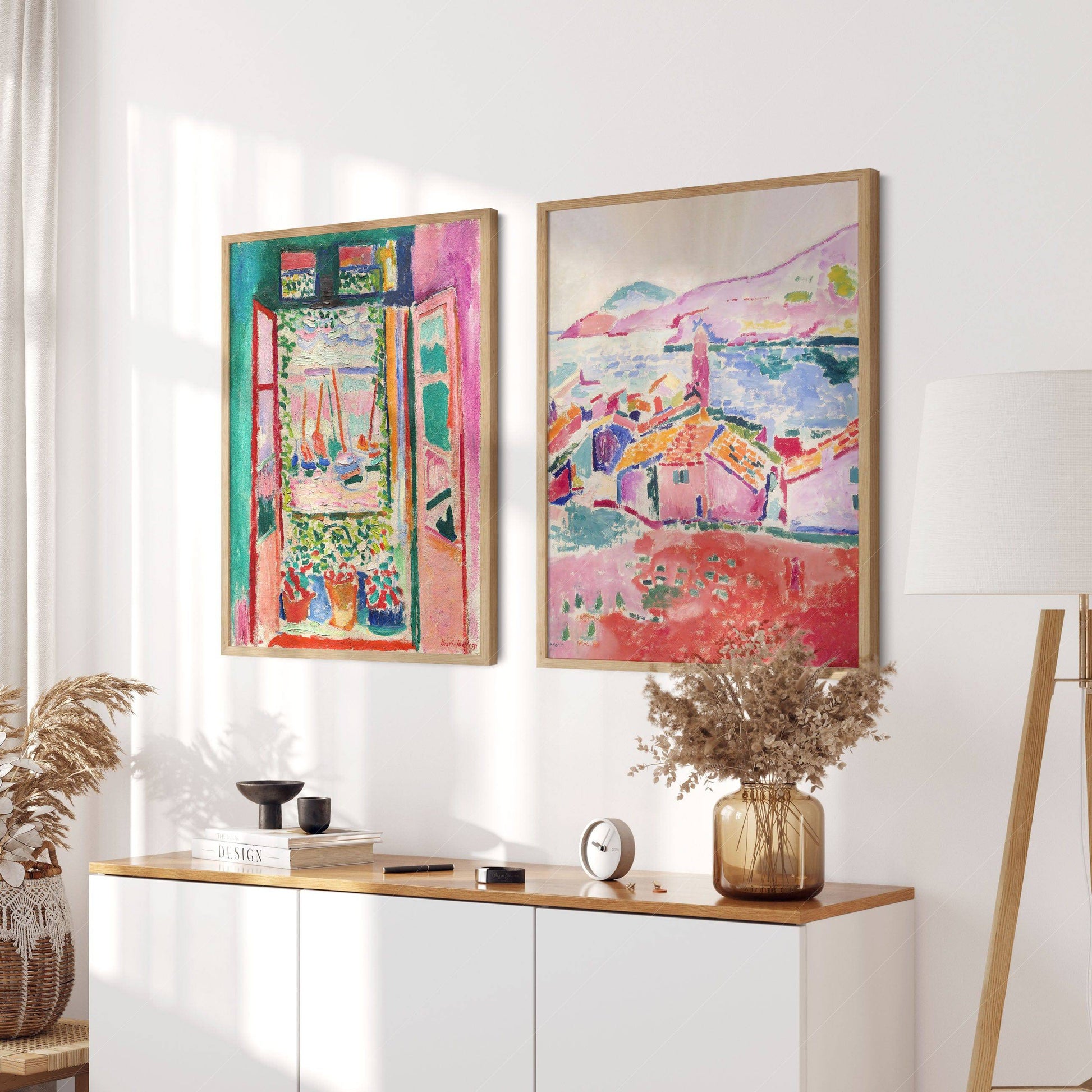 Henri Matisse Set of 2 Prints – The Open Window & View of Collioure