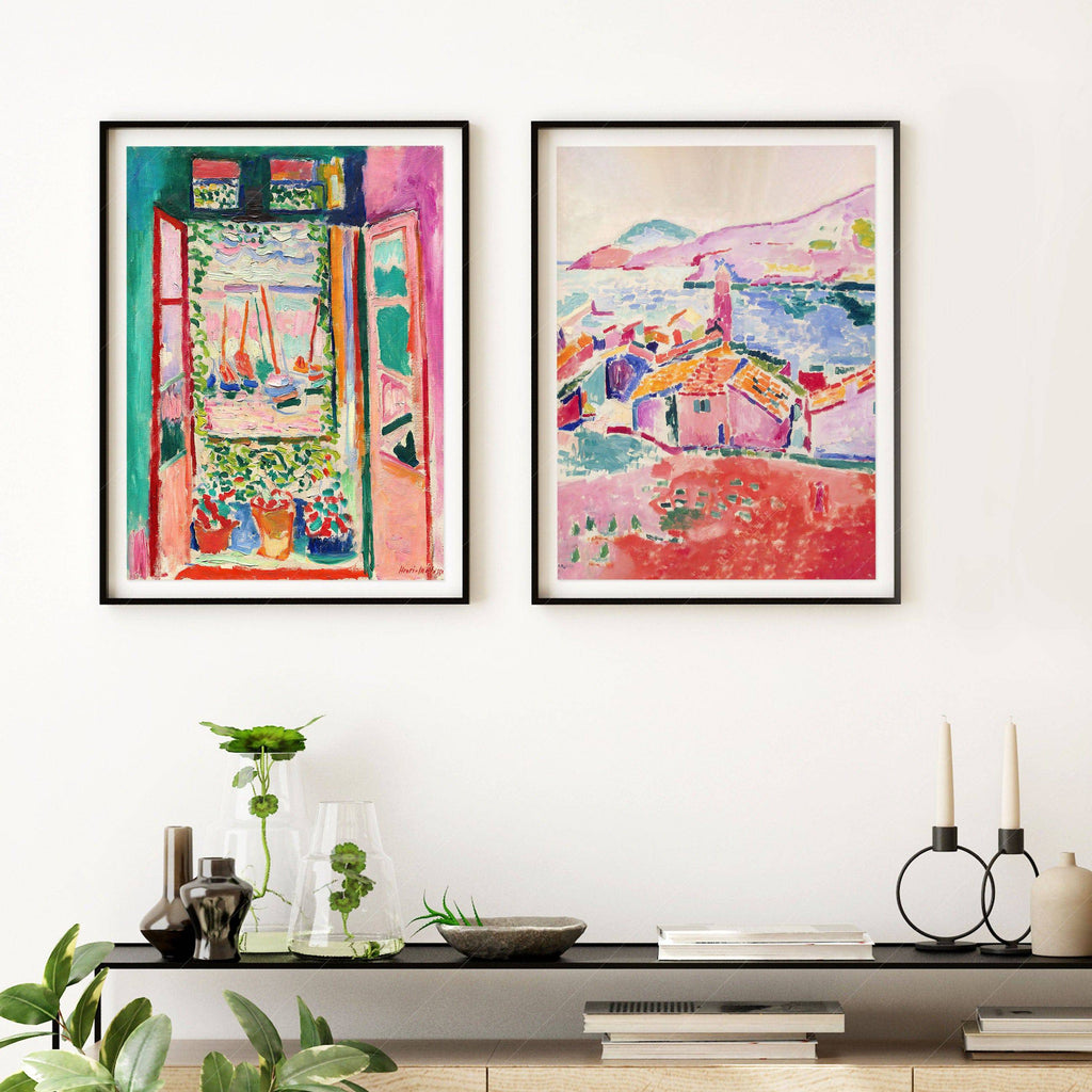 Henri Matisse Set of 2 Prints – The Open Window & View of Collioure