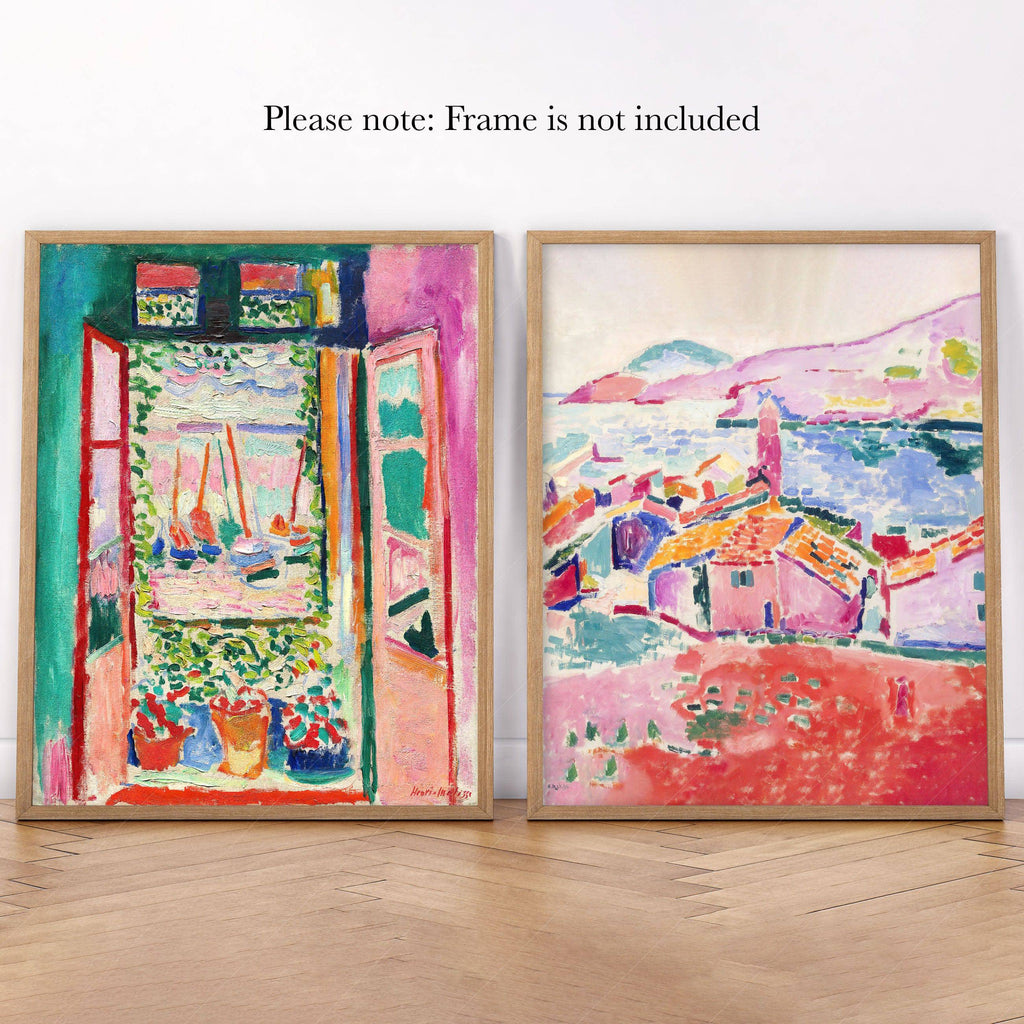 Henri Matisse Set of 2 Prints – The Open Window & View of Collioure