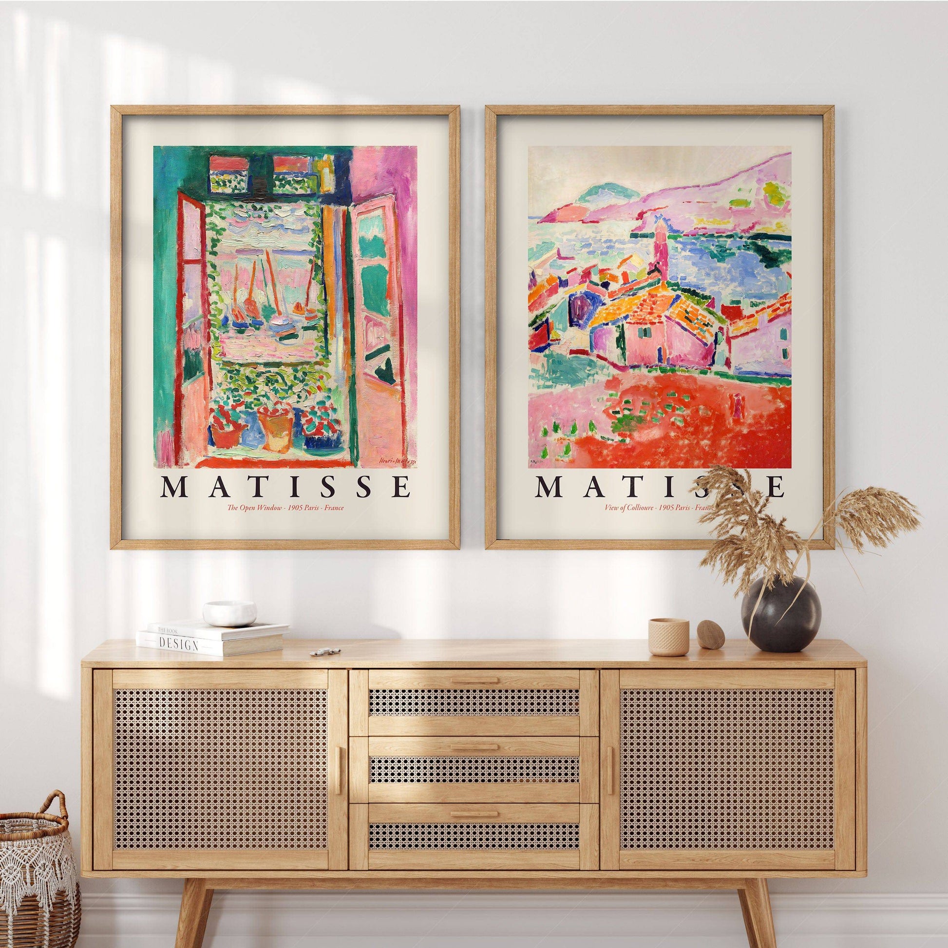 Henri Matisse The Open Window & View of Collioure Set – Museum Art Prints