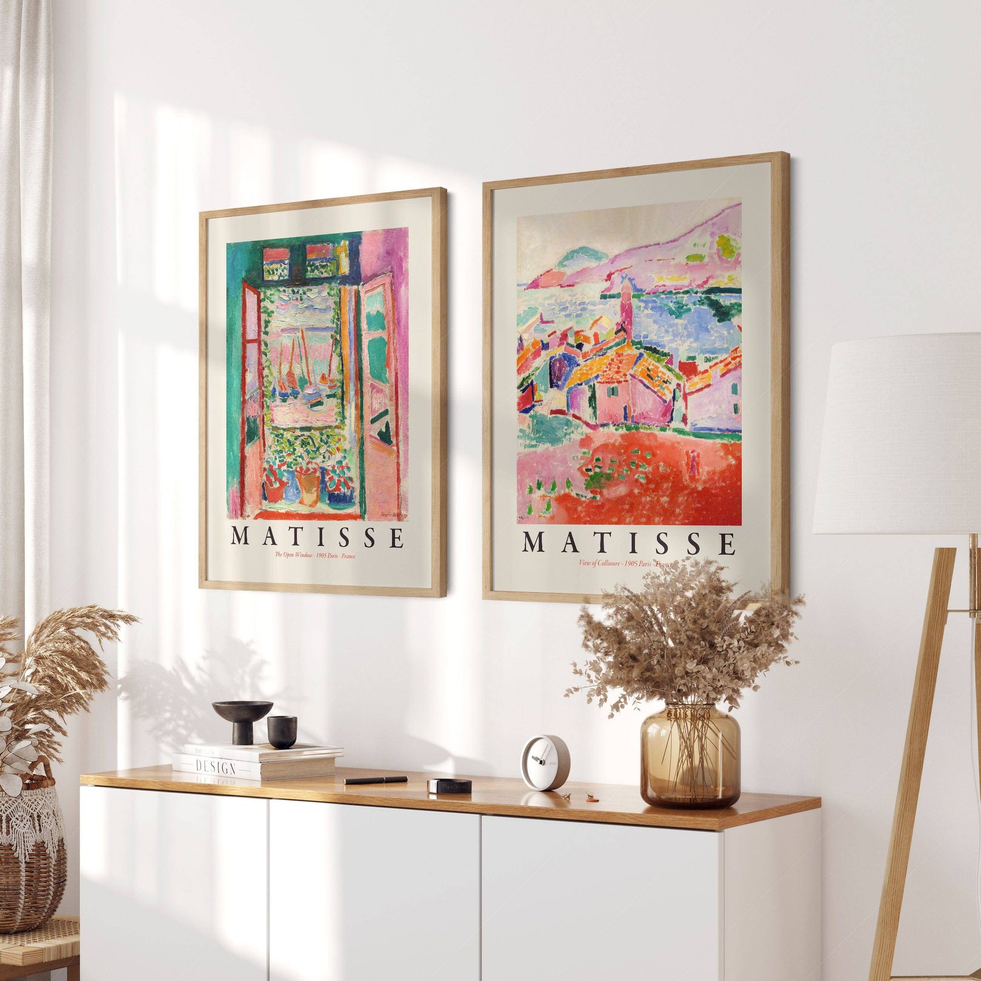 Henri Matisse The Open Window & View of Collioure Set – Museum Art Prints