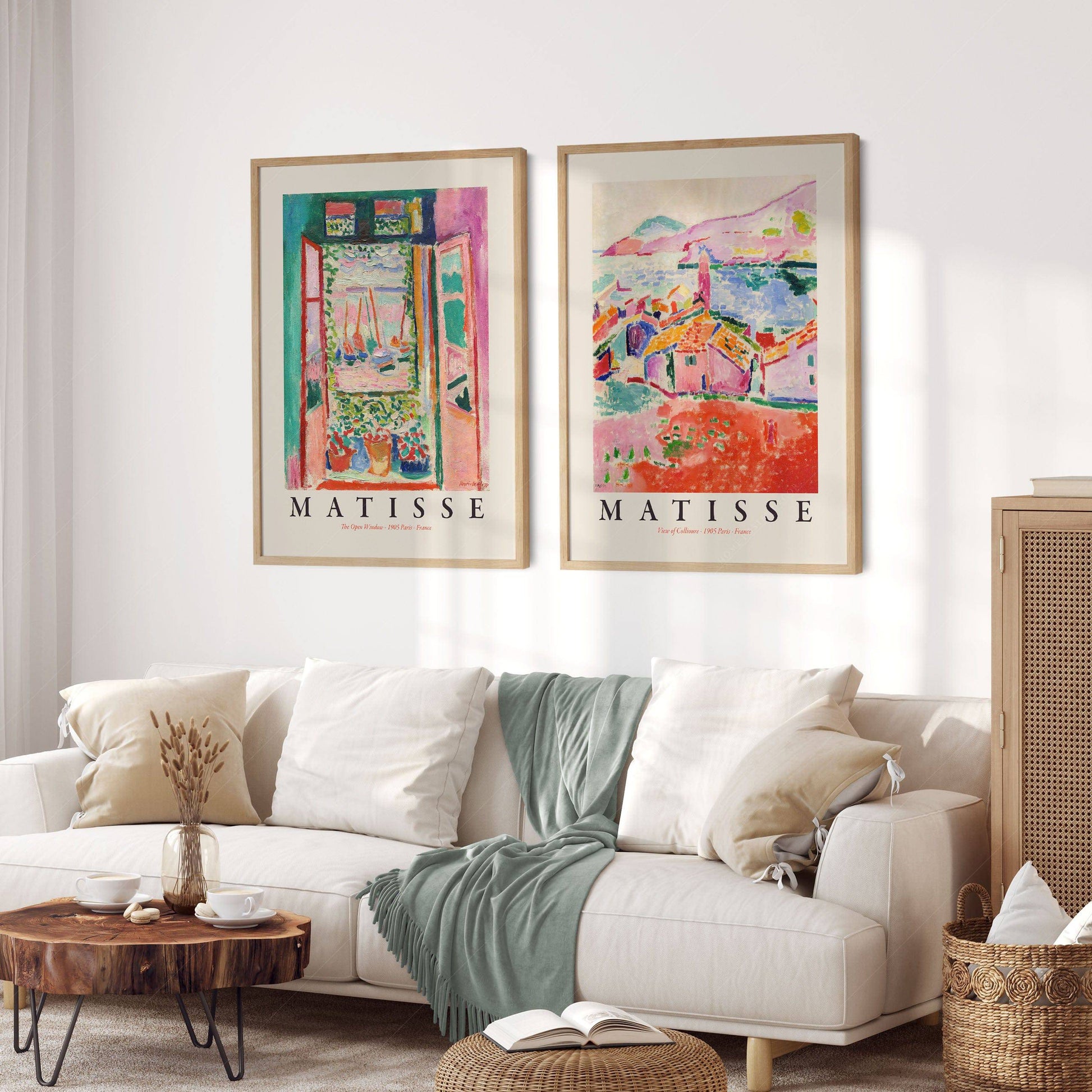 Henri Matisse The Open Window & View of Collioure Set – Museum Art Prints