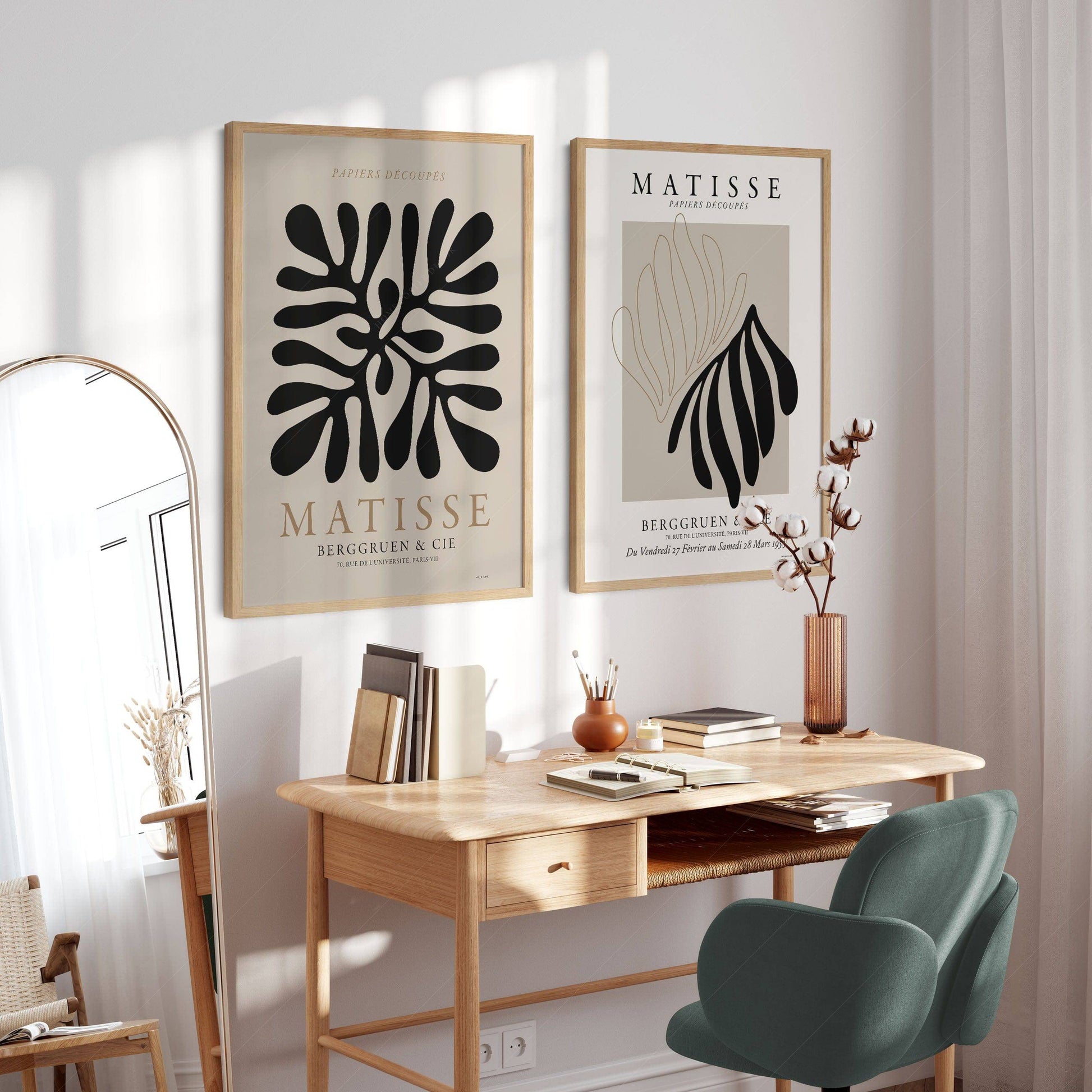 Henri Matisse Cut-Outs Set of 2 Prints – Papiers Découpés Wall Art