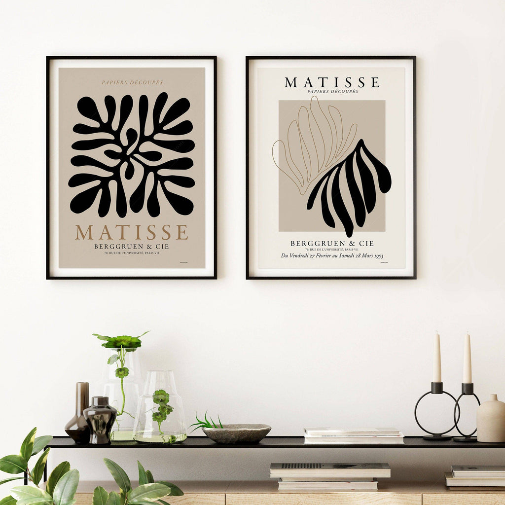 Henri Matisse Cut-Outs Set of 2 Prints – Papiers Découpés Wall Art