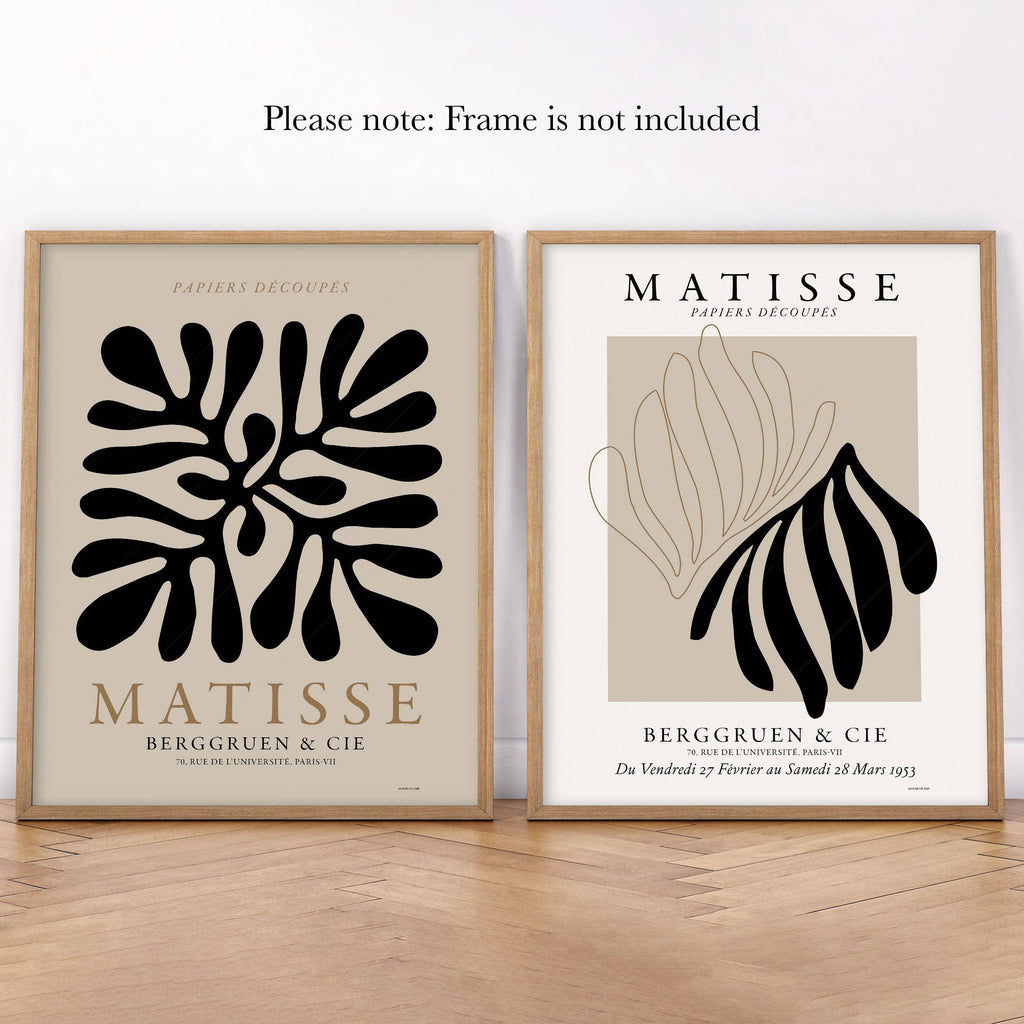 Henri Matisse Cut-Outs Set of 2 Prints – Papiers Découpés Wall Art