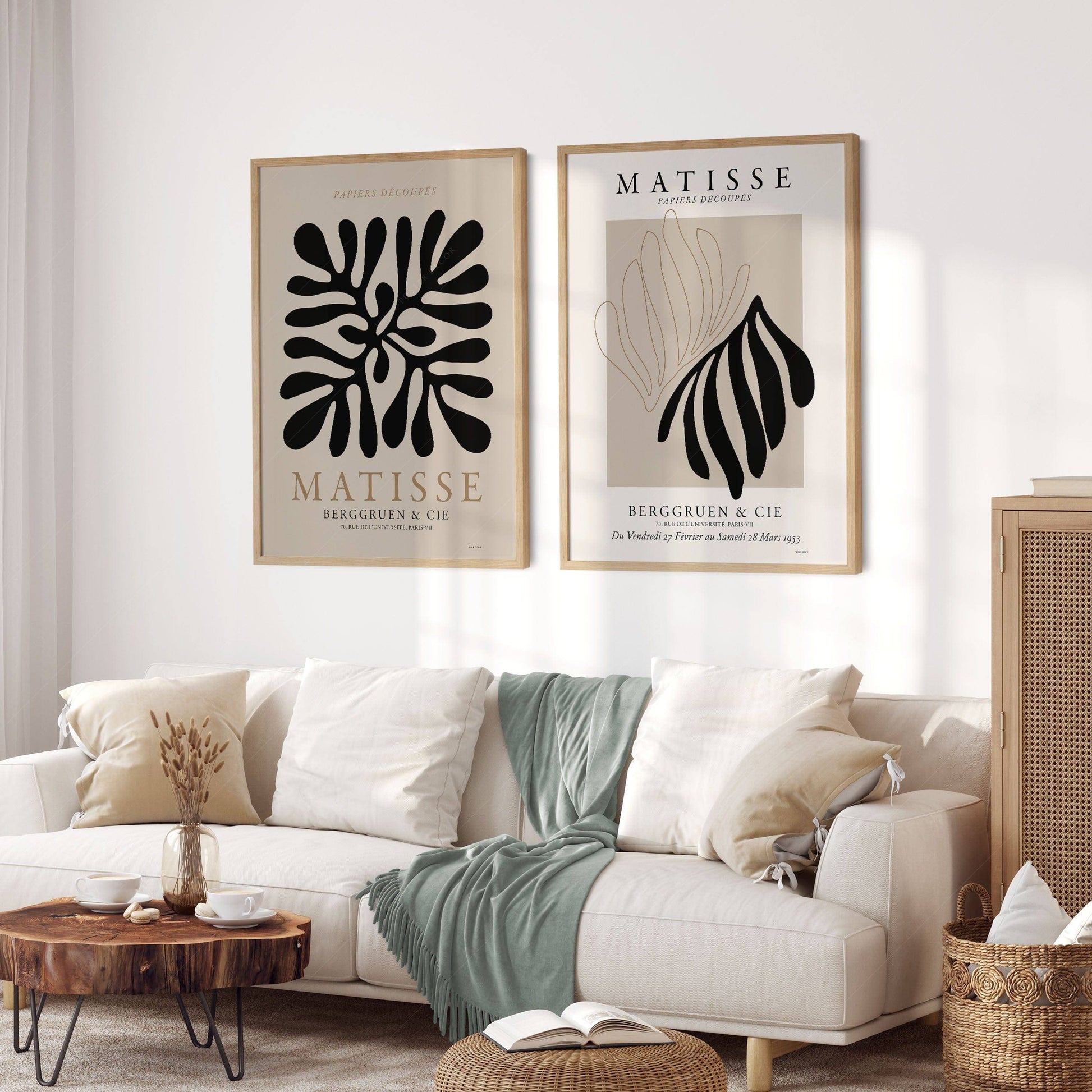 Henri Matisse Cut-Outs Set of 2 Prints – Papiers Découpés Wall Art