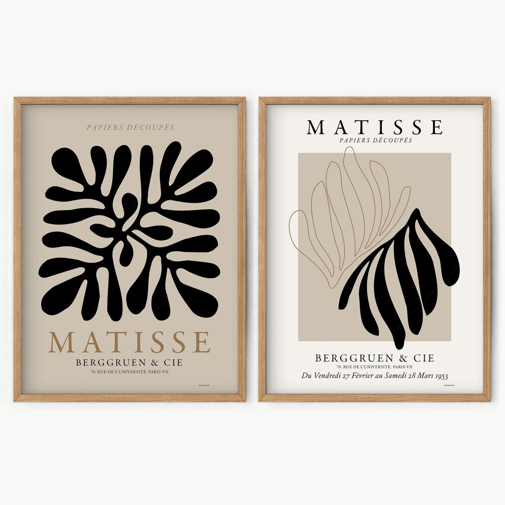 Henri Matisse Cut-Outs Set of 2 Prints – Papiers Découpés Wall Art