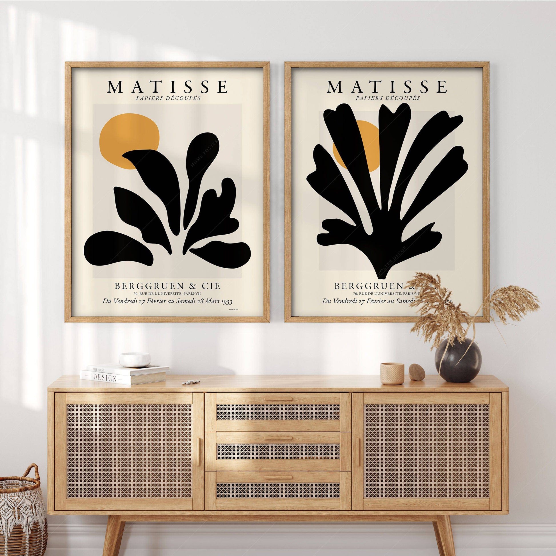 Henri Matisse Cut-Outs Set of 2 Prints – Modern Exhibition Poster Art