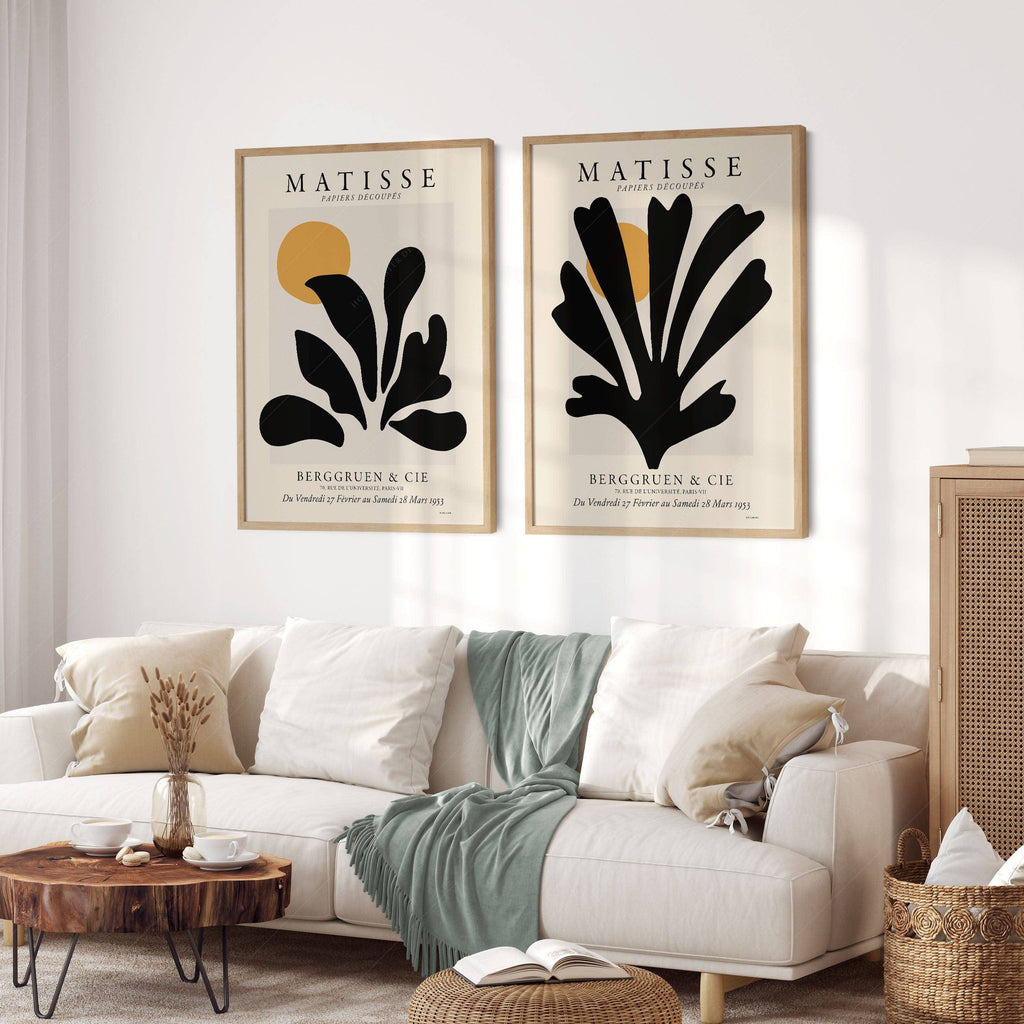 Henri Matisse Cut-Outs Set of 2 Prints – Modern Exhibition Poster Art