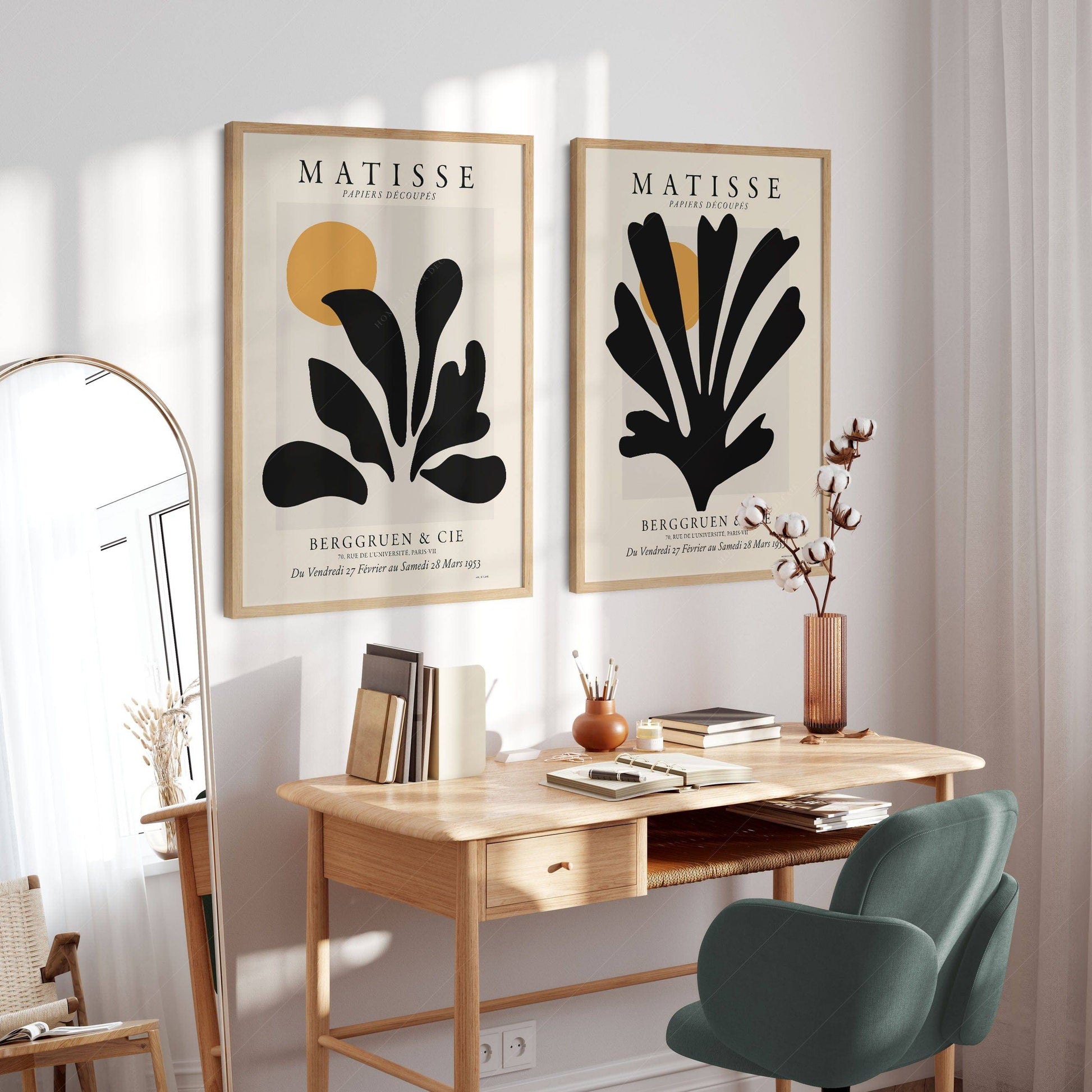 Henri Matisse Cut-Outs Set of 2 Prints – Modern Exhibition Poster Art