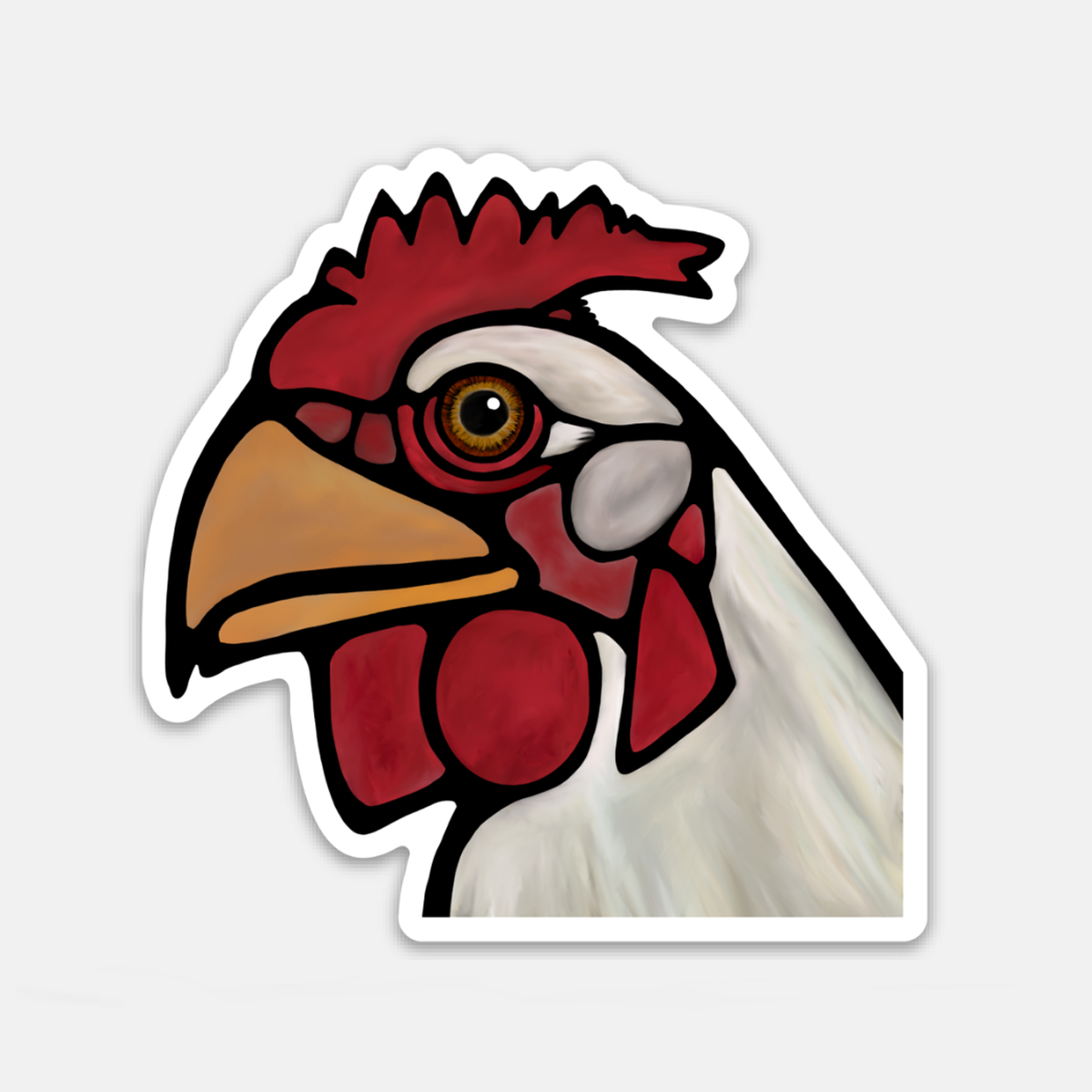 Autocollant en vinyle - Poulet Henrietta