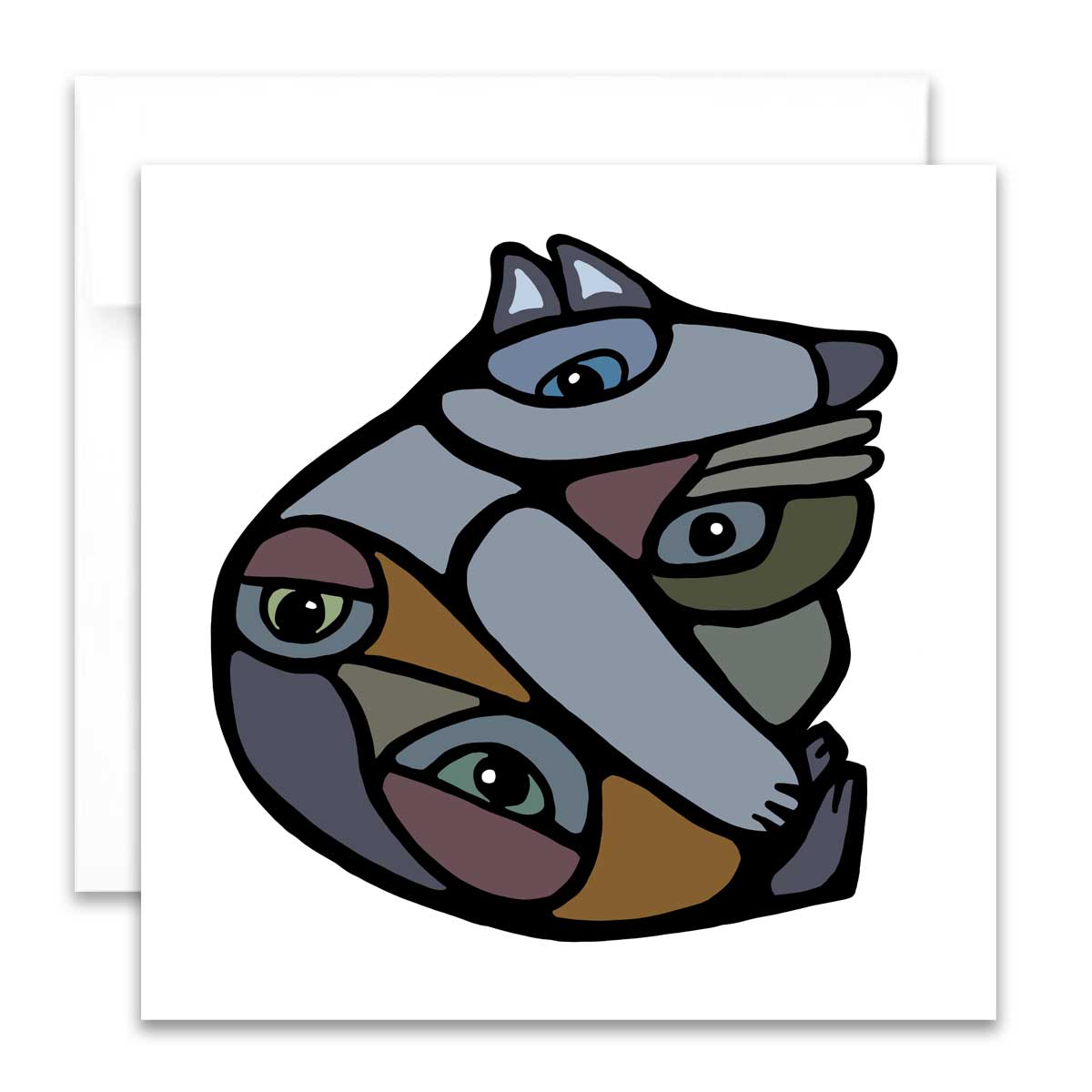 Colouring Greeting Card - Hold Tight