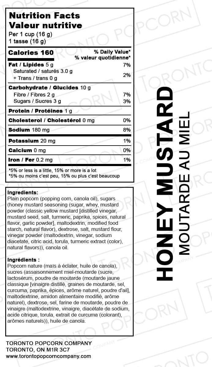 Popcorn au miel et à la moutarde