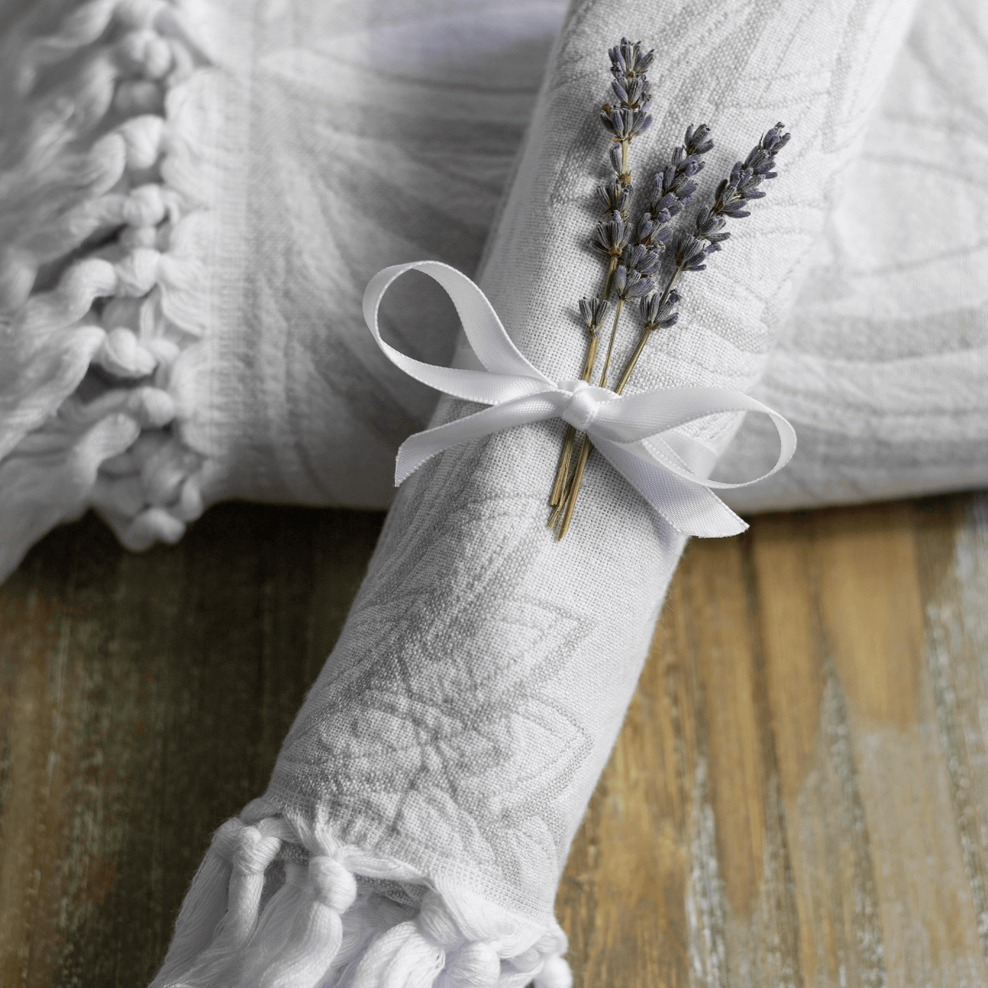 Spa Quality Turkish Hand Towel in Grey & White Geometric Floral