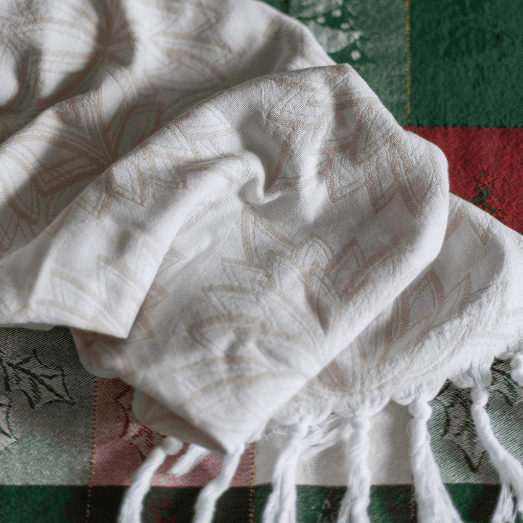 Serviettes turques Canada | Essuie-mains | Avoine + Blanc