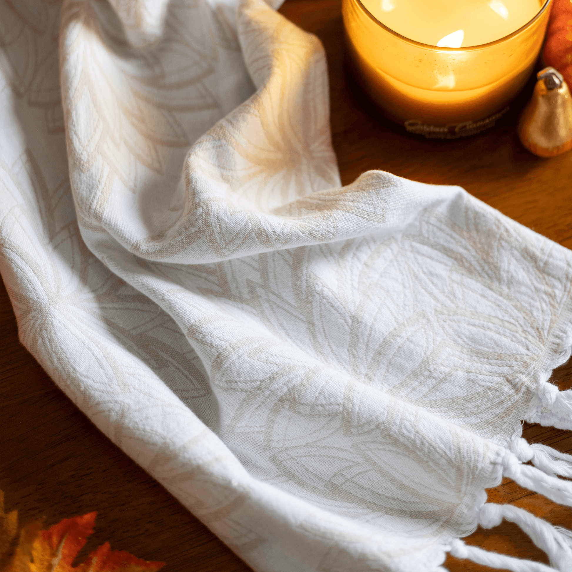 Serviettes turques Canada | Essuie-mains | Avoine + Blanc
