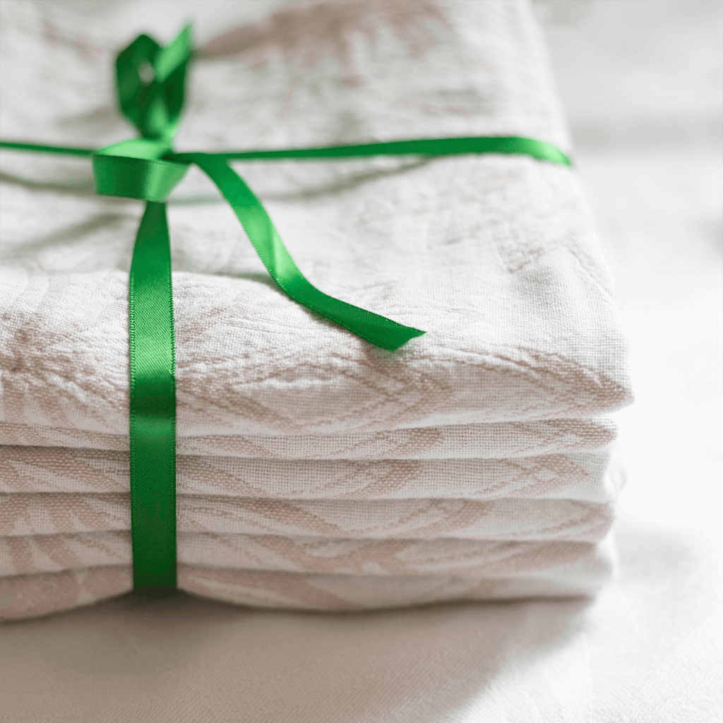 Turkish Towels Canada | Set in Oat + White