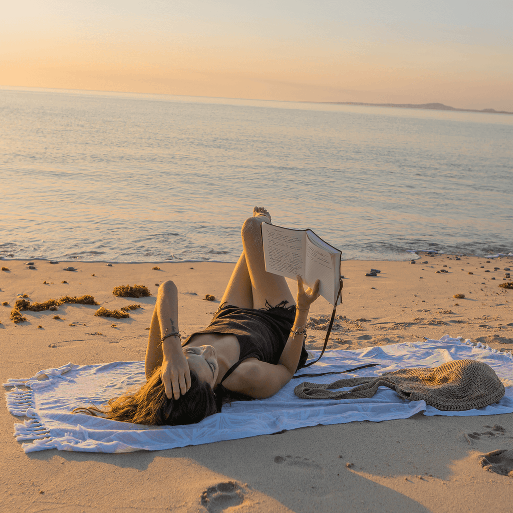 Turkish Towels Canada | Body Towel | Oat + White