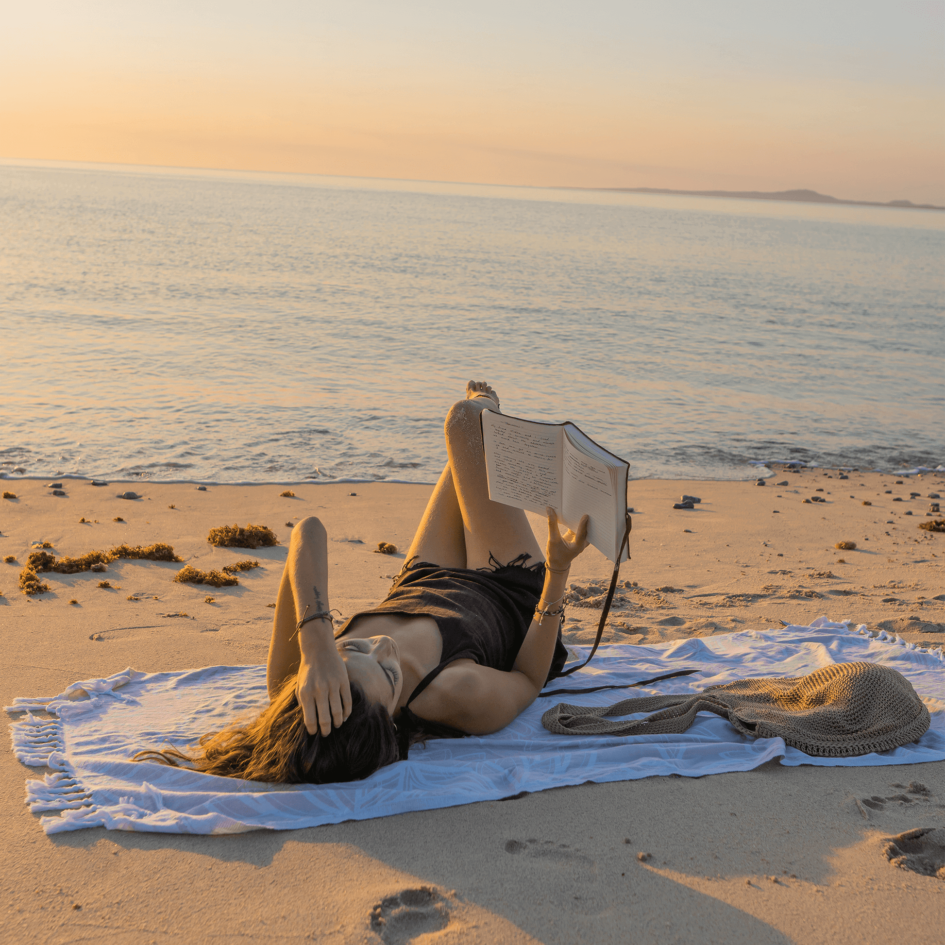 Turkish Towels Canada | Body Towel | Oat + White