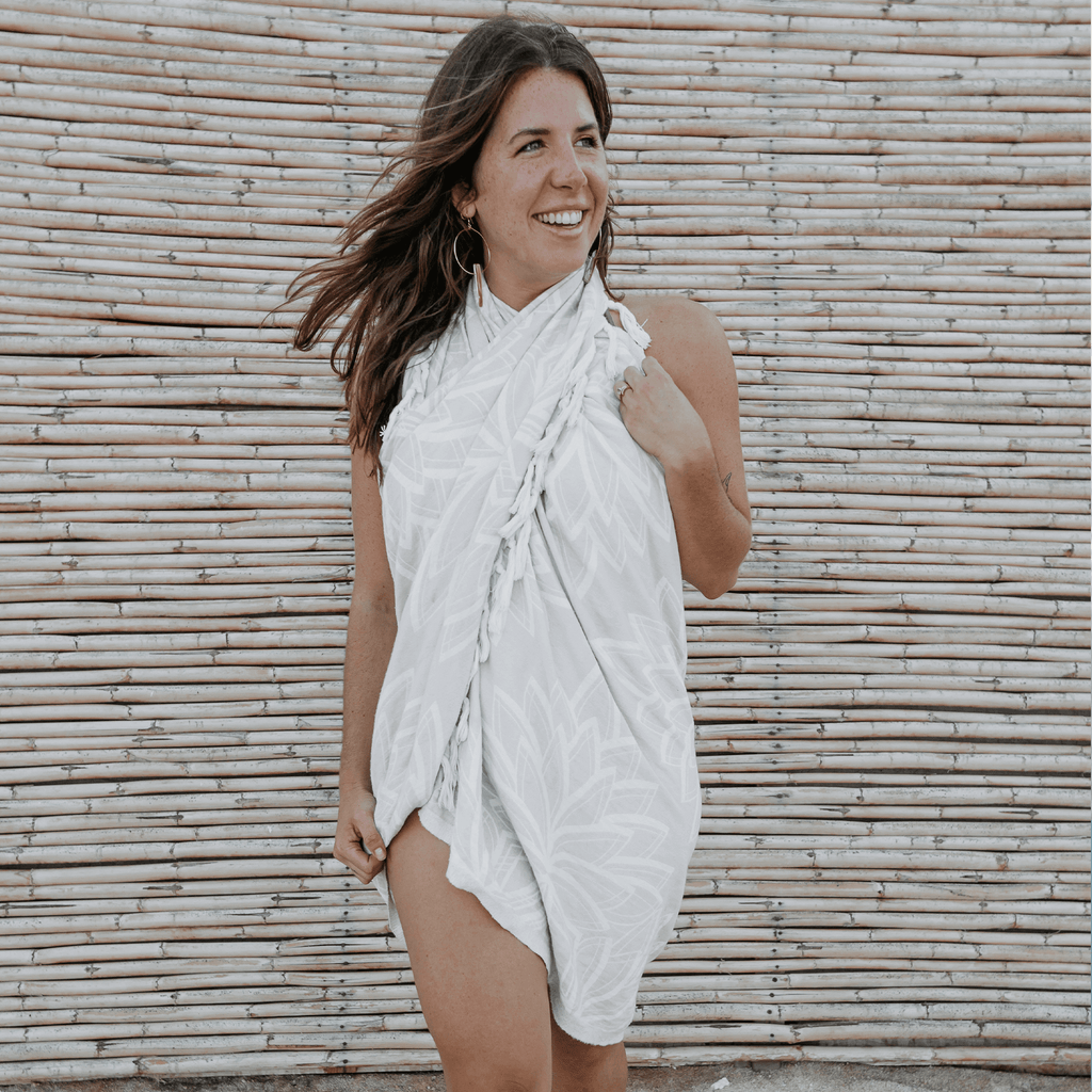 Serviettes turques Canada | Ensemble gris et blanc