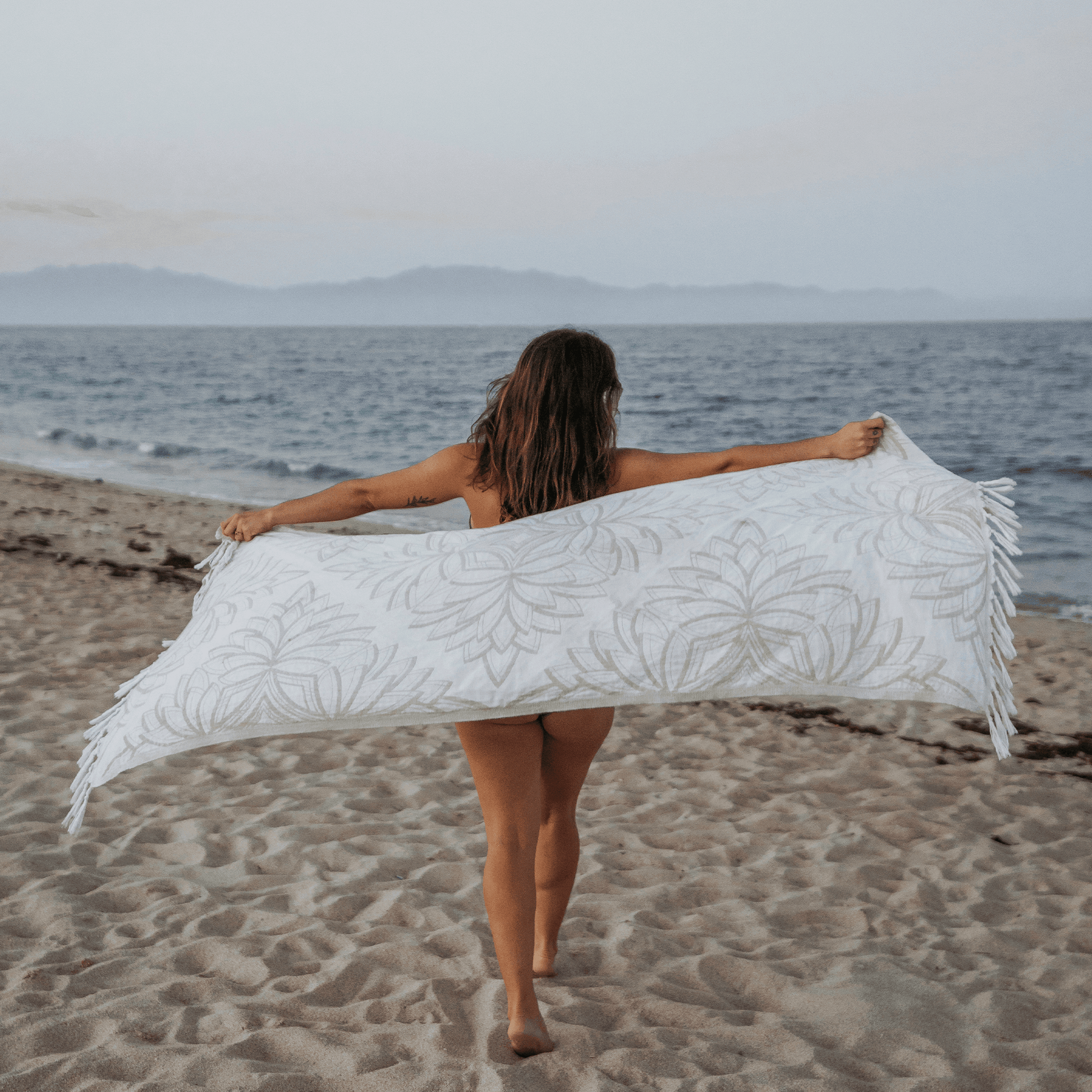 Turkish Towels Canada | Set in Oat + White