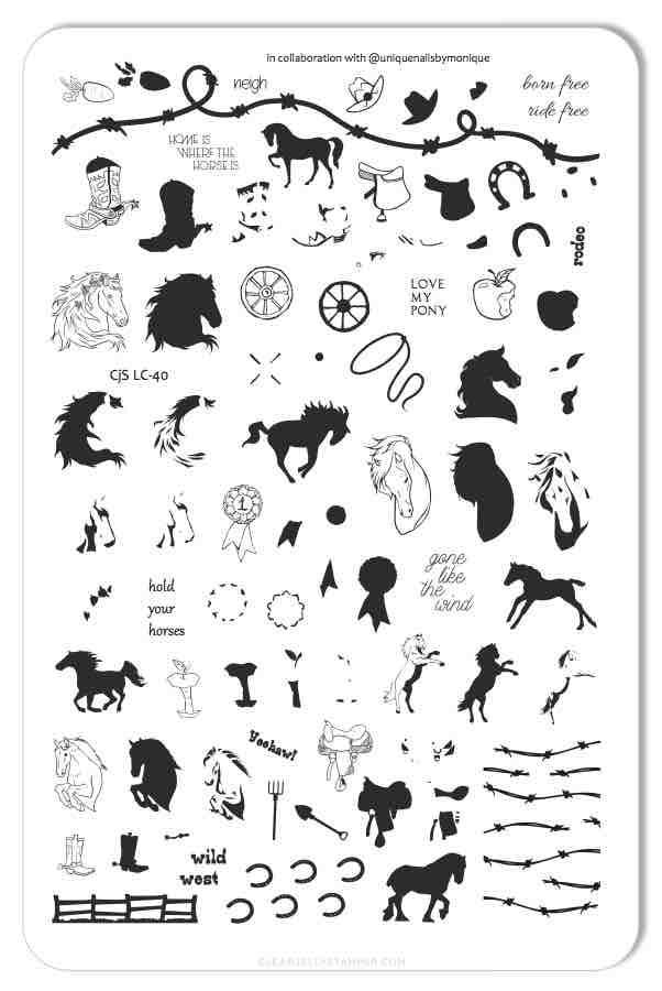 Clear Jelly Stamper - Horsin' Around