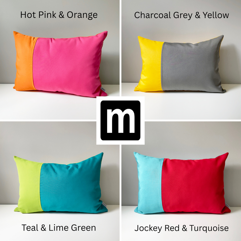 Colorful Sunbrella® Outdoor Pillow Cover, Modern Patio Cushions