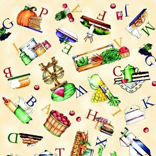 Ecru Alphabet Food Toss