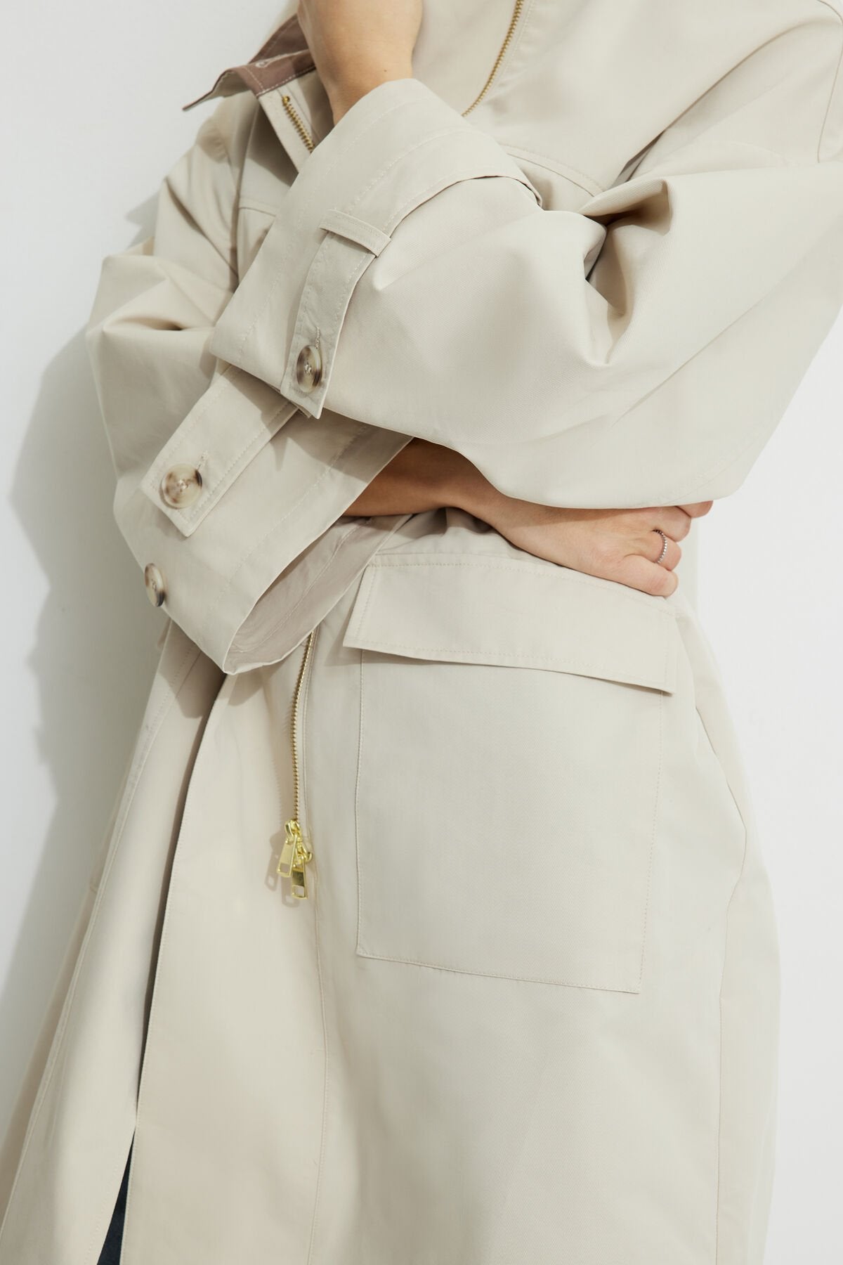 Trench-coat surdimensionné