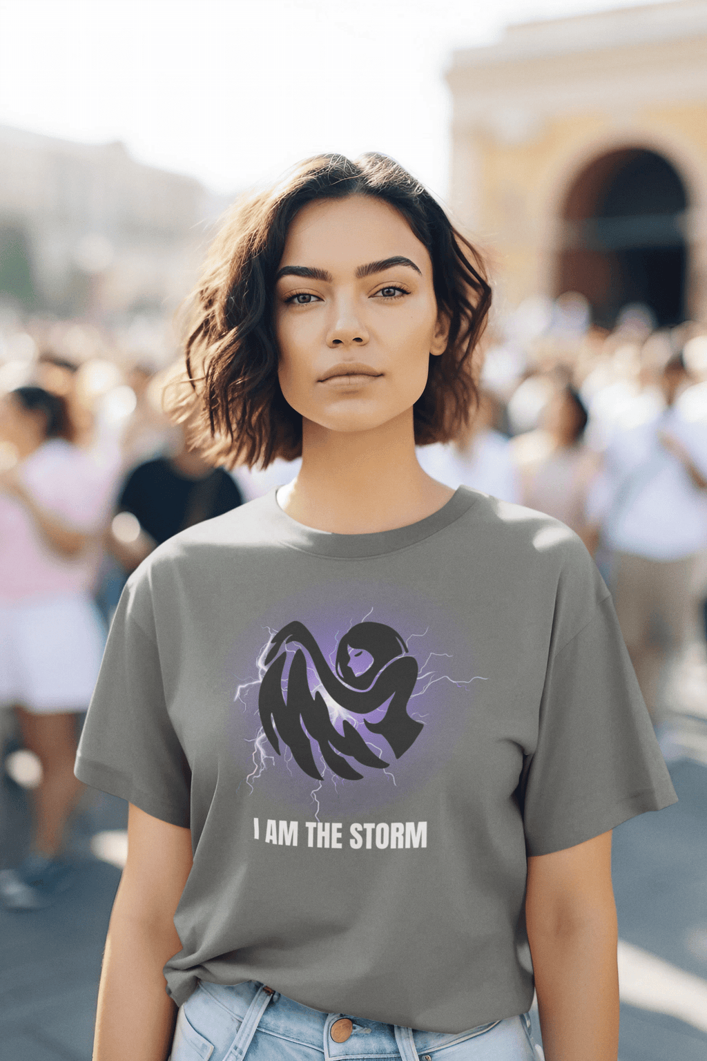 I am the Storm. Women's Crewneck T-shirt