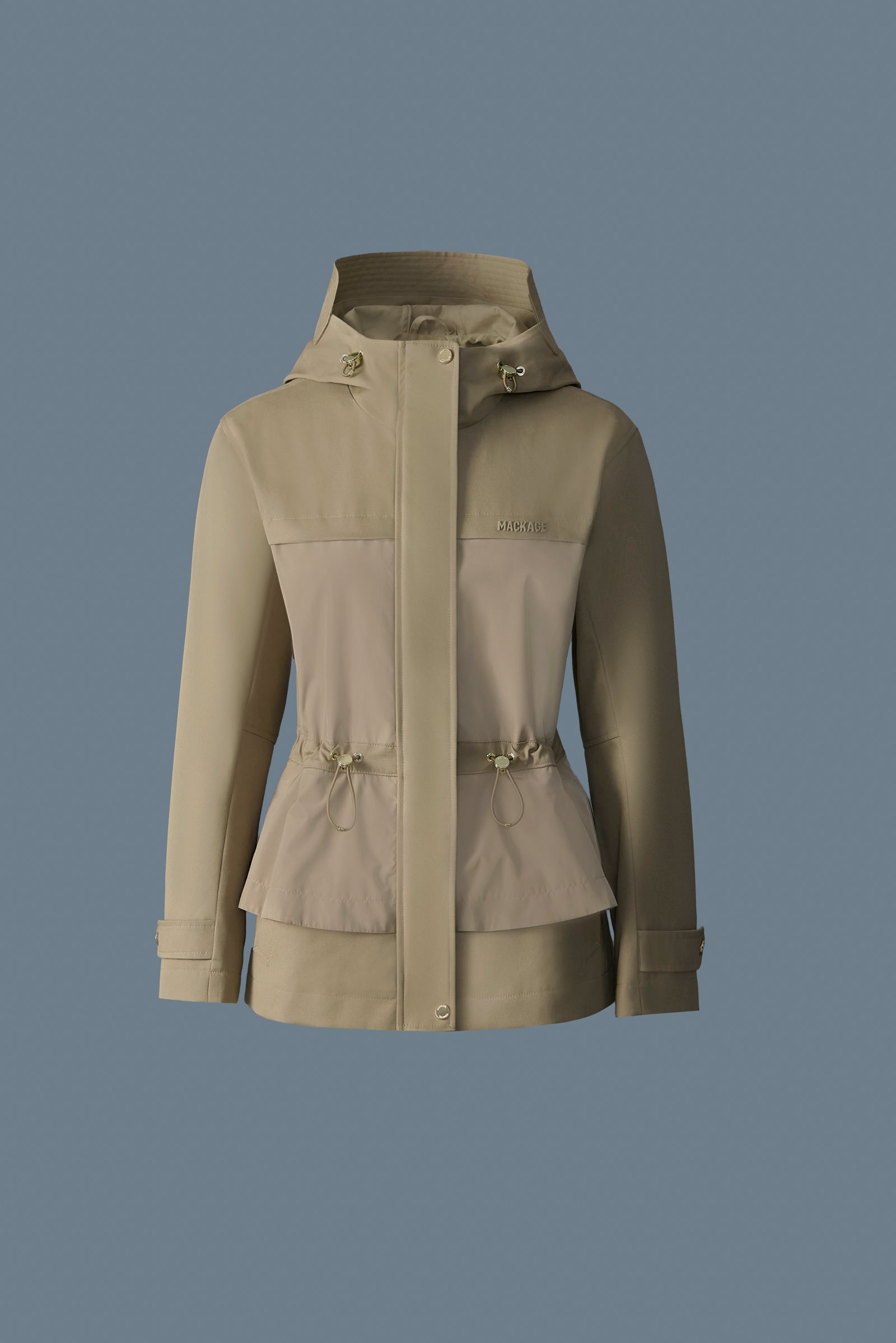 Veste hybride KAORI-LVS avec détail péplum