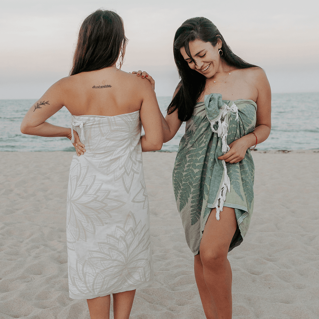 Turkish Towels Canada | Body Towel | Oat + White